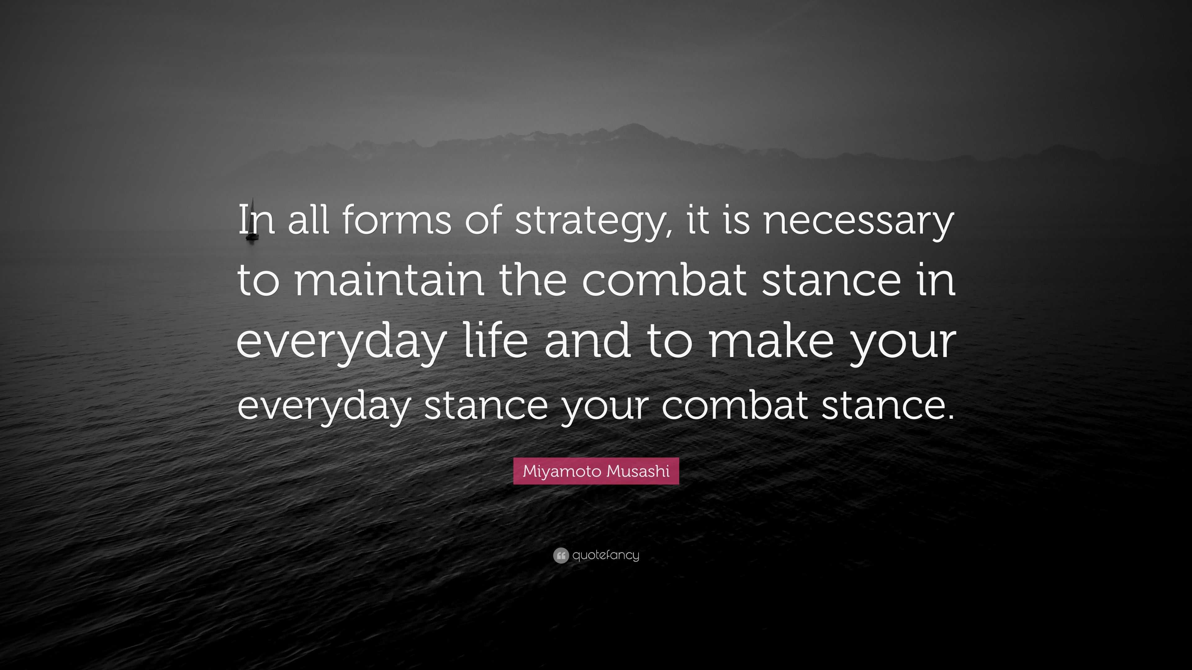 A strong stance can change the course of your life.