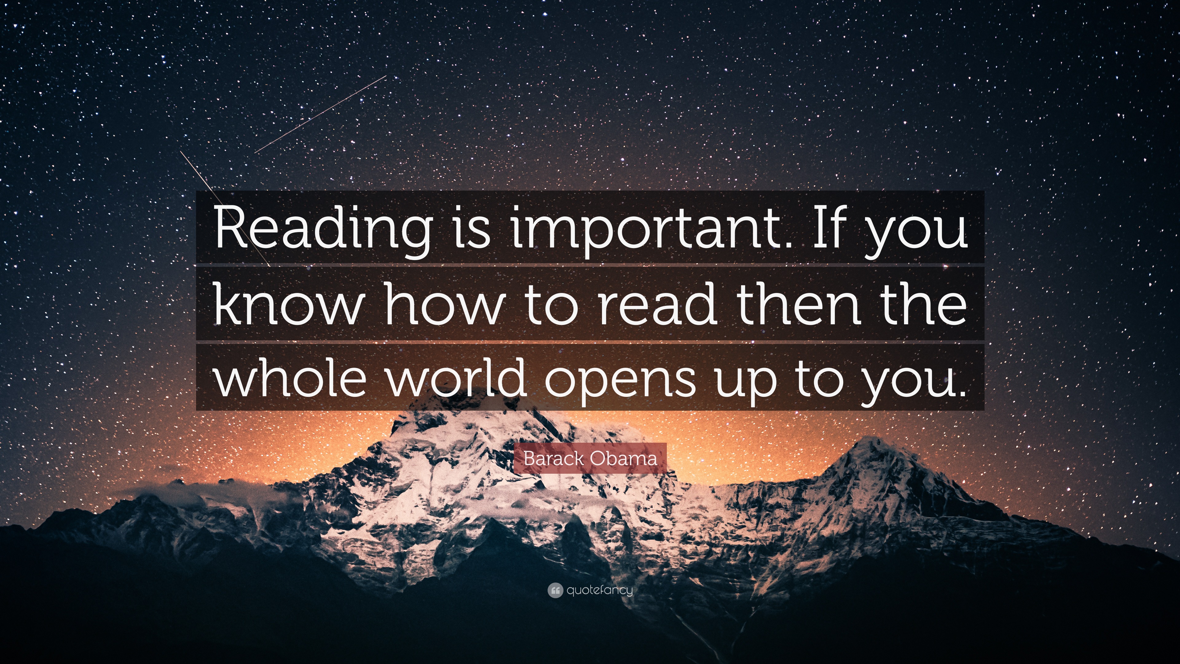 Barack Obama Quote: “reading Is Important. If You Know How To Read Then 