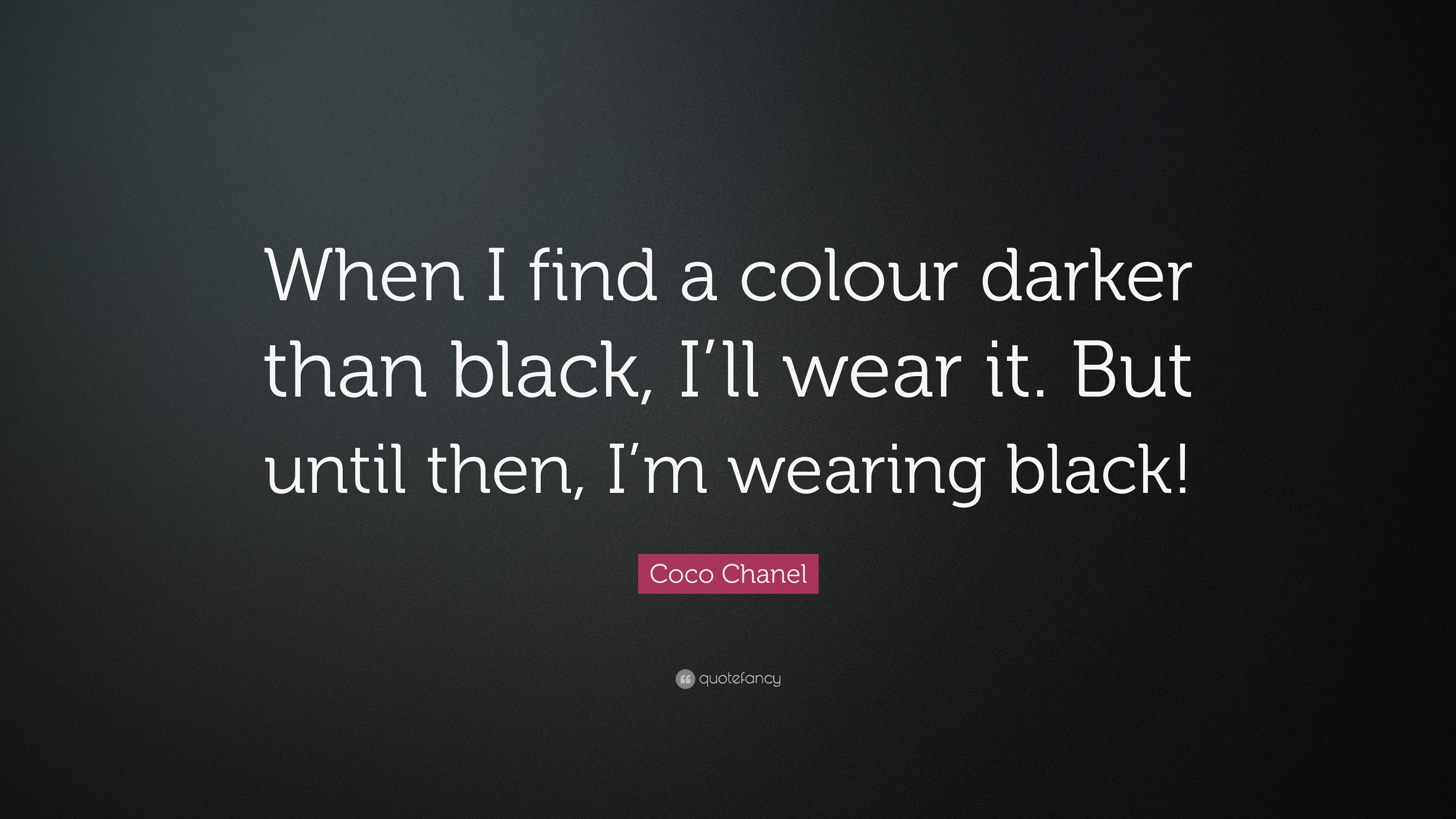 coco chanel black dress quote