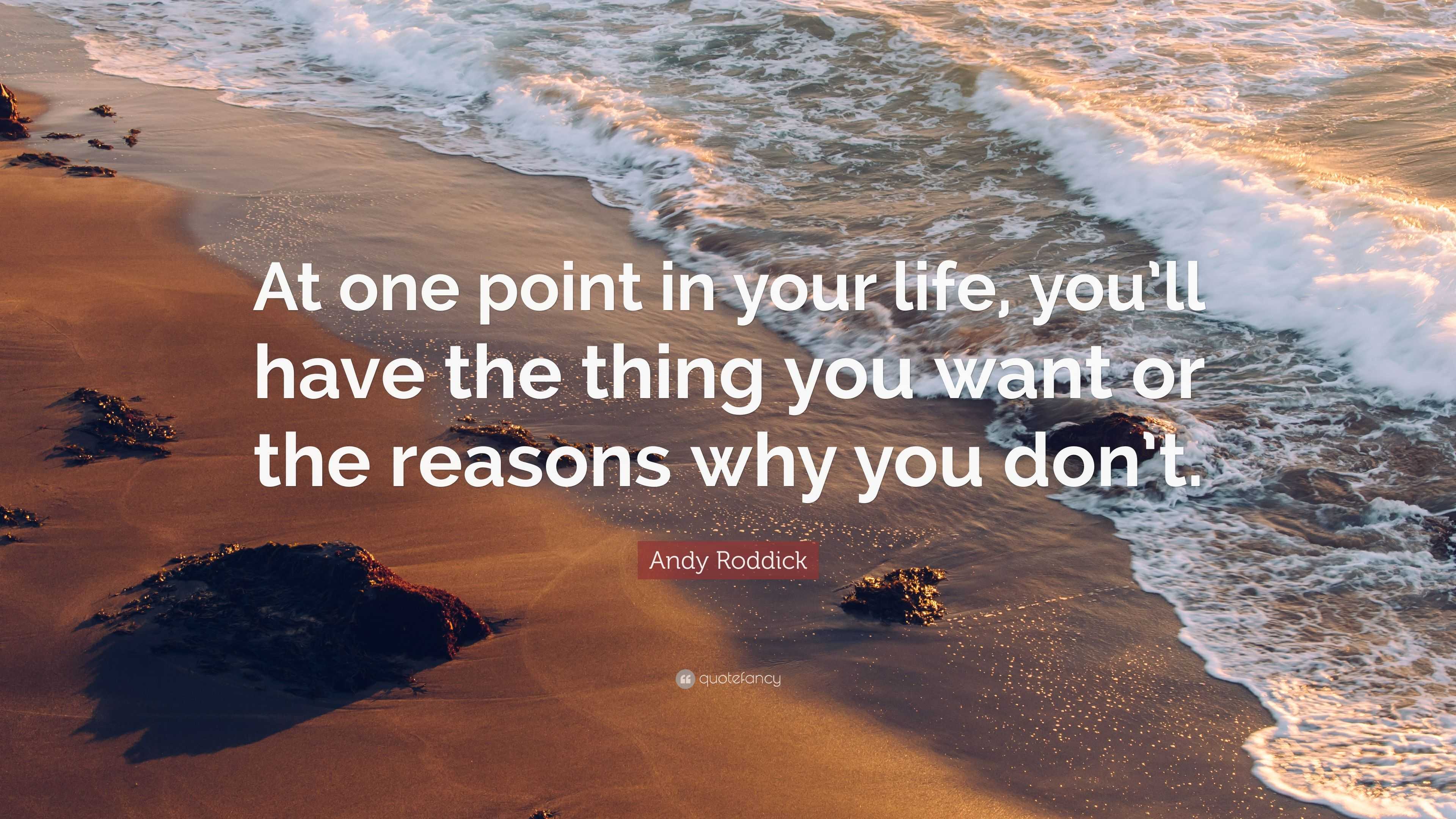 Andy Roddick Quote: “At one point in your life, you’ll have the thing ...