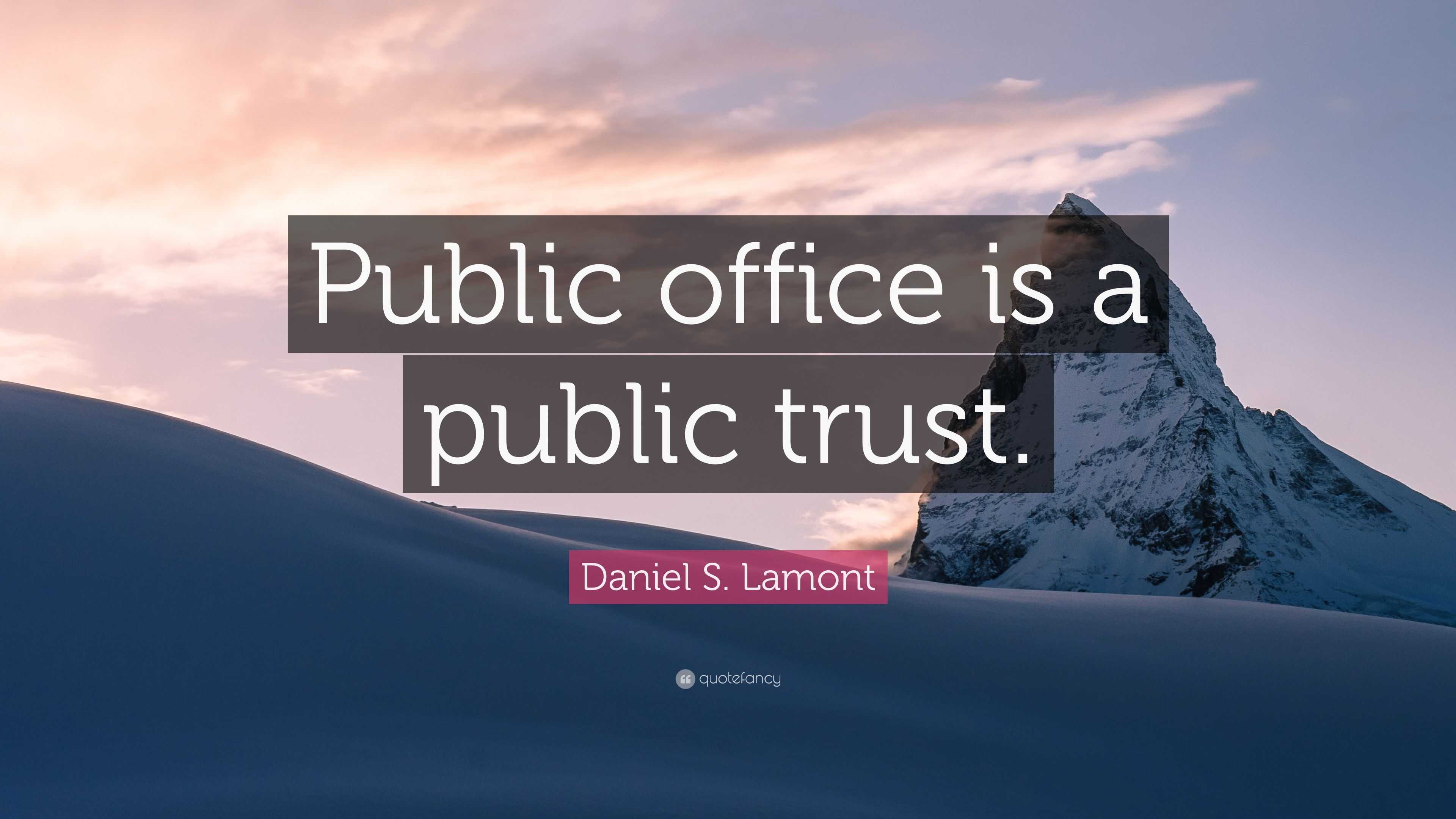 public office is a public trust essay css