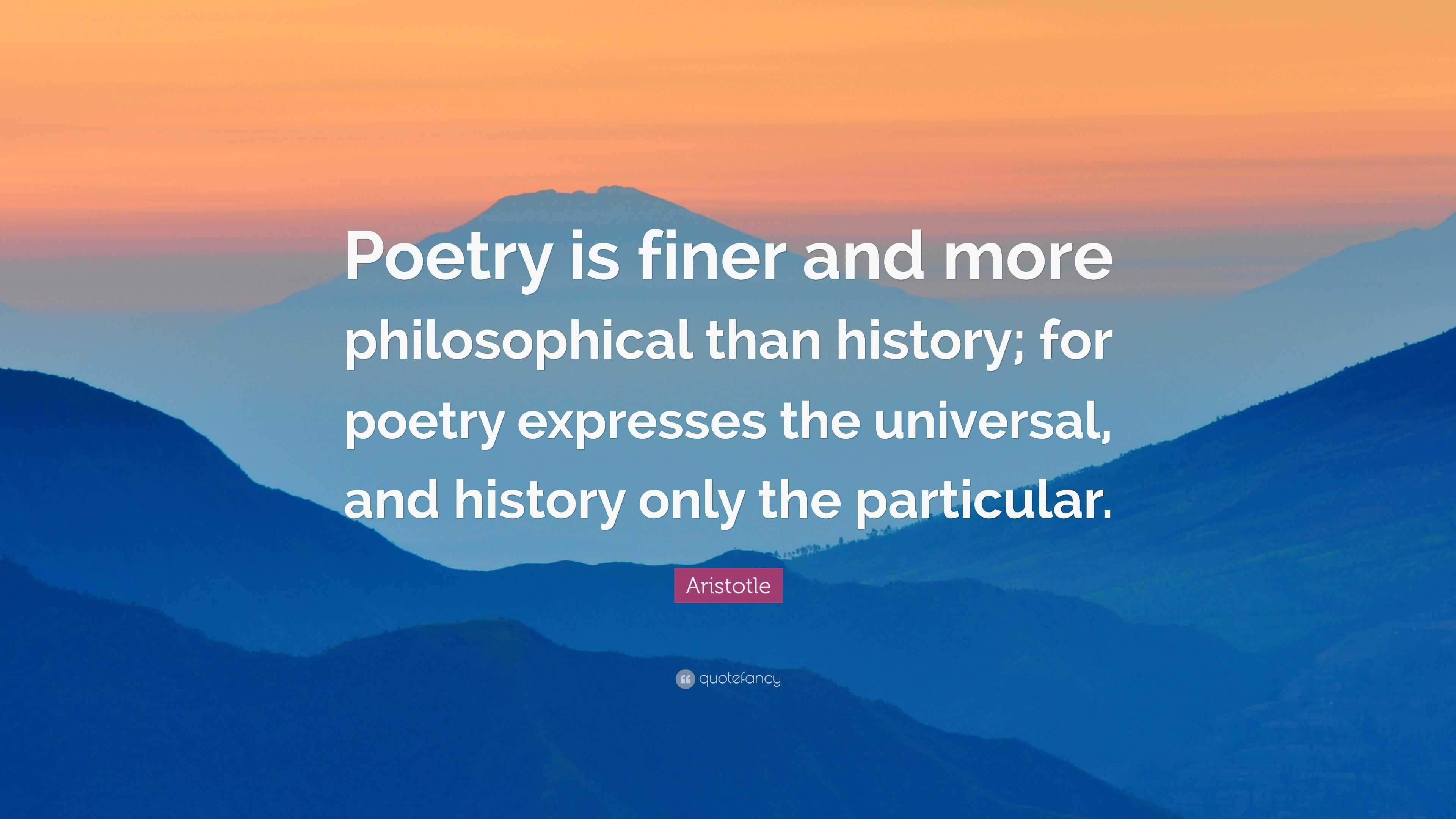 Poetry is philosophy