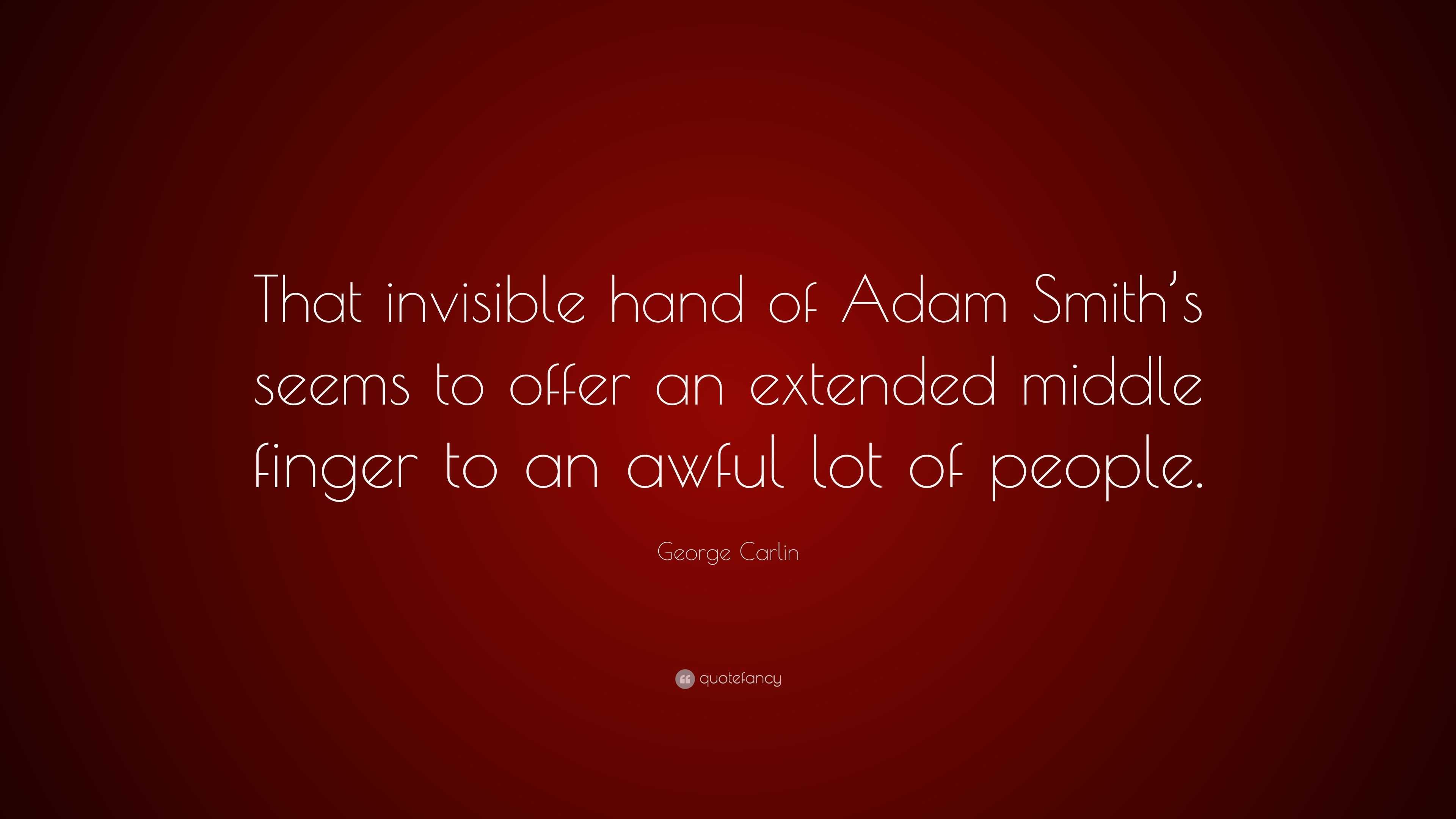 adam smith invisible hand handout
