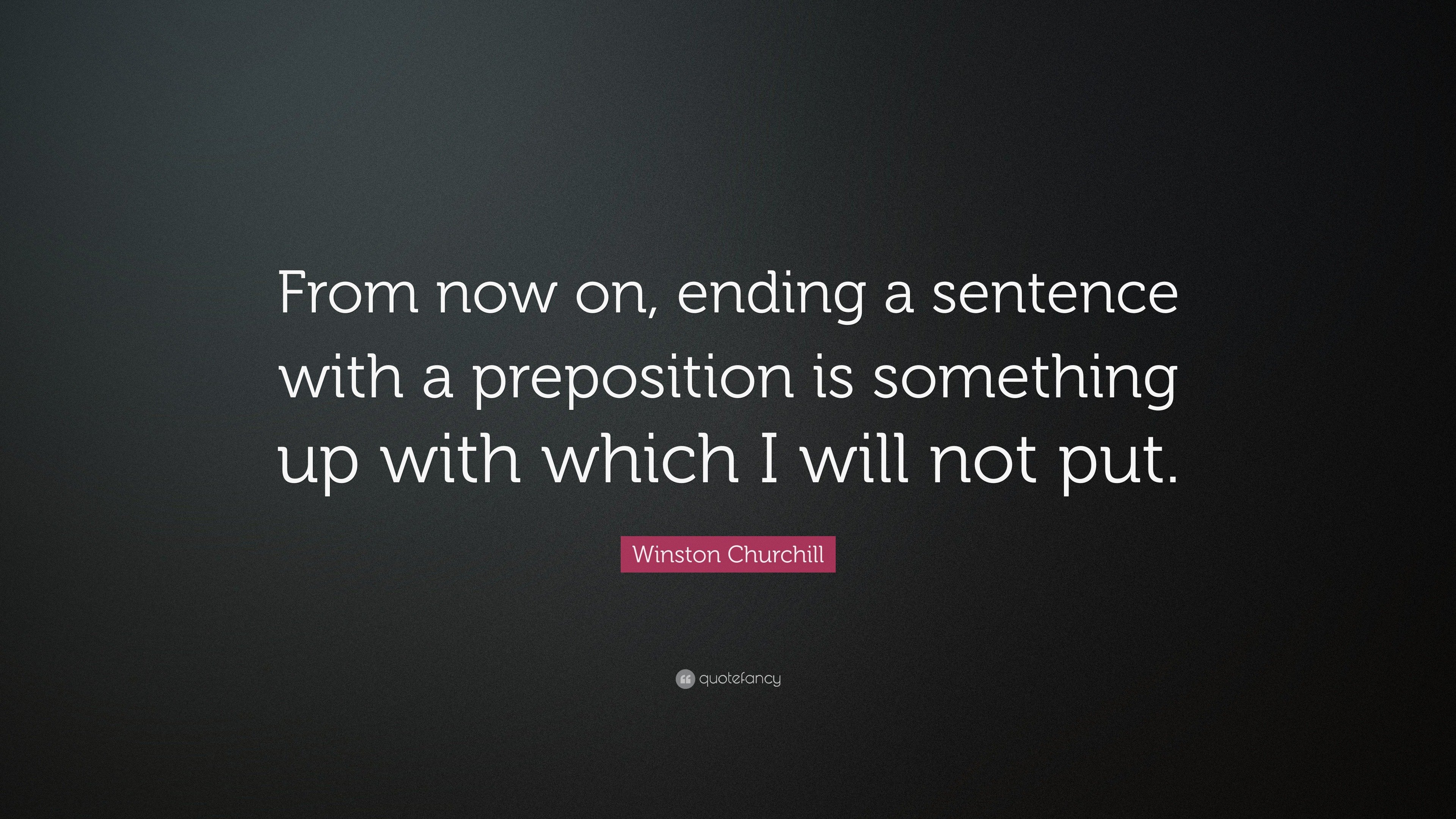 Ending a Sentence with a Preposition