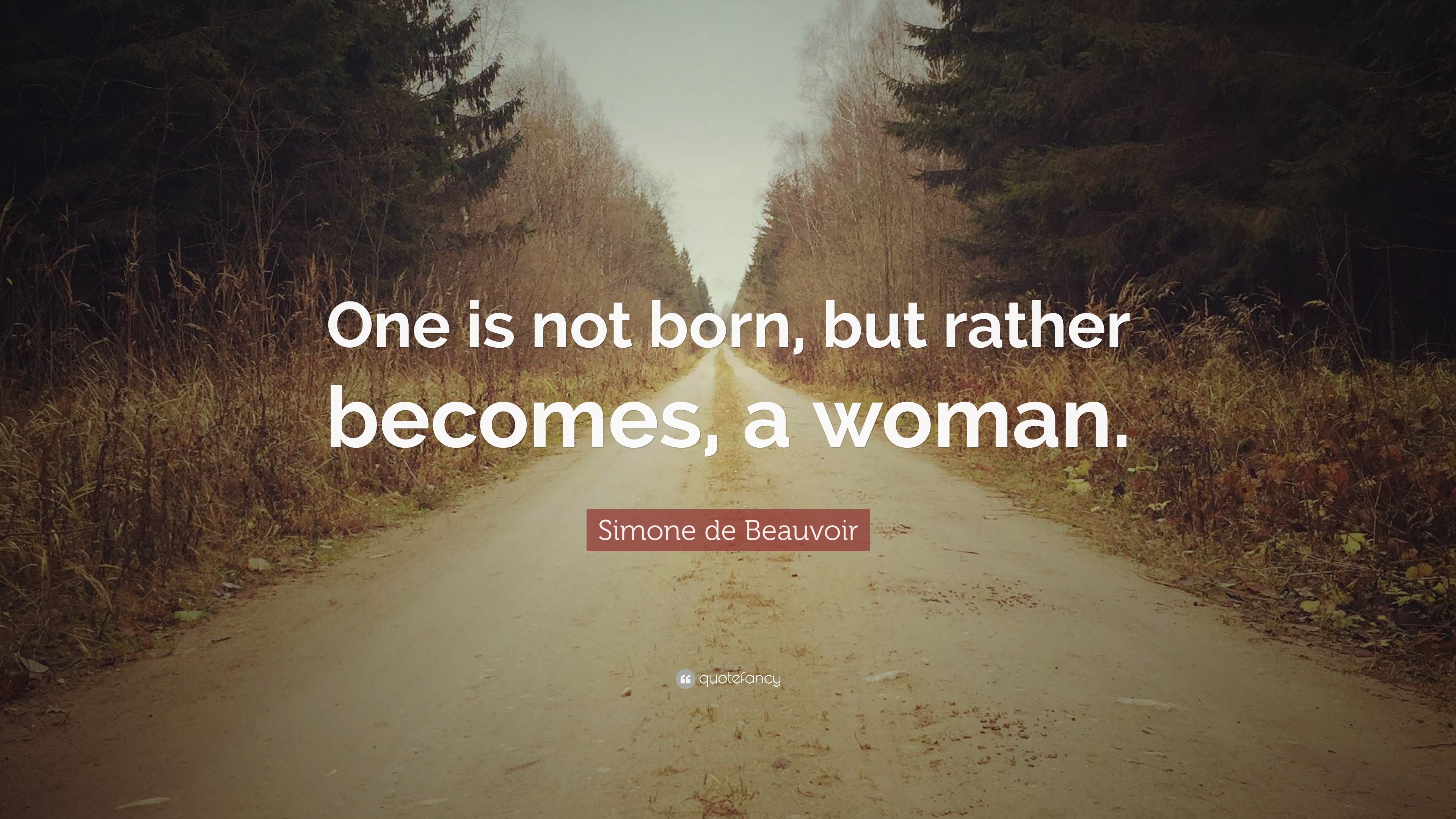 one is not born a woman