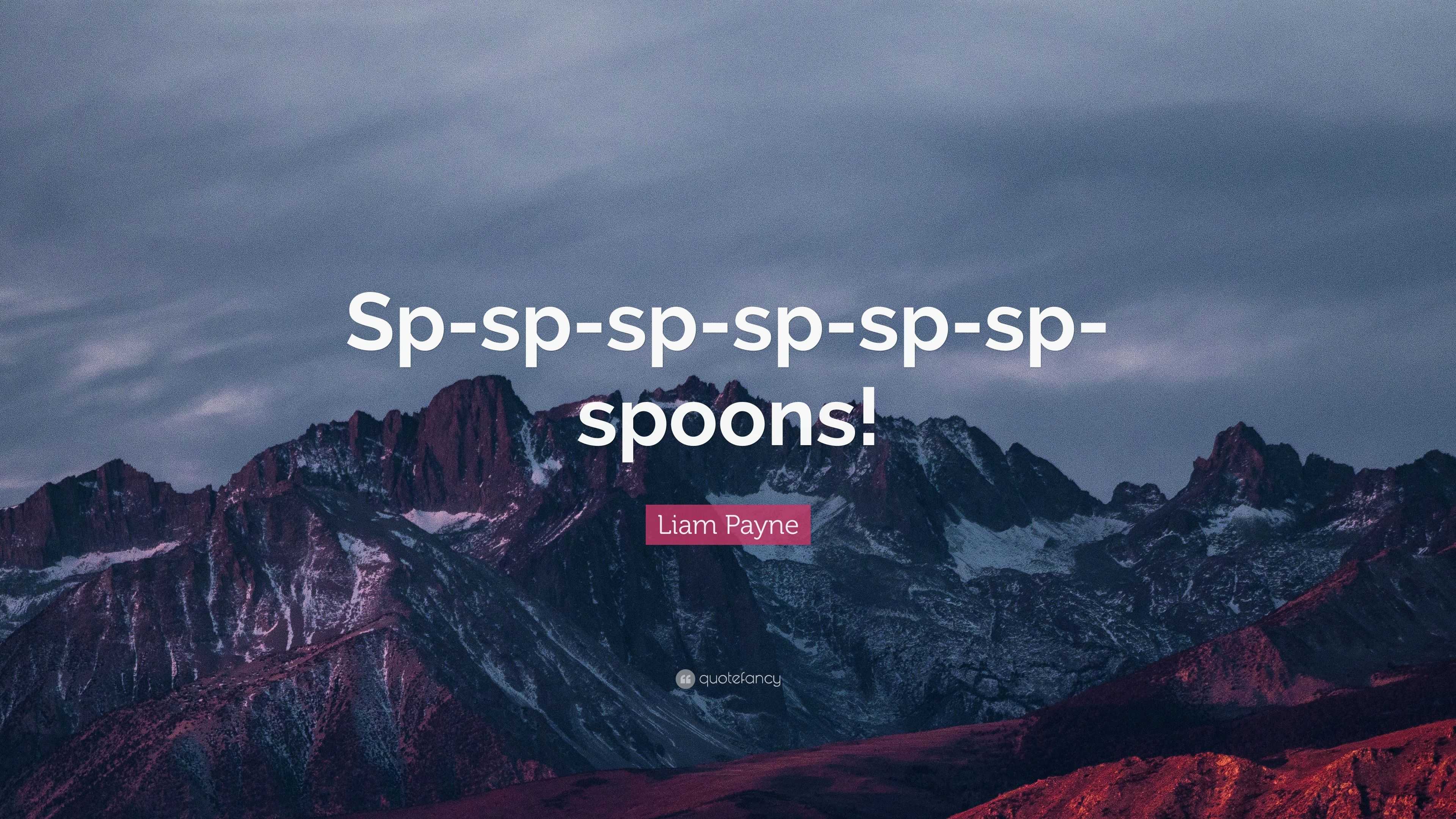 Liam Payne Quote “Spspspspspspspoons!”