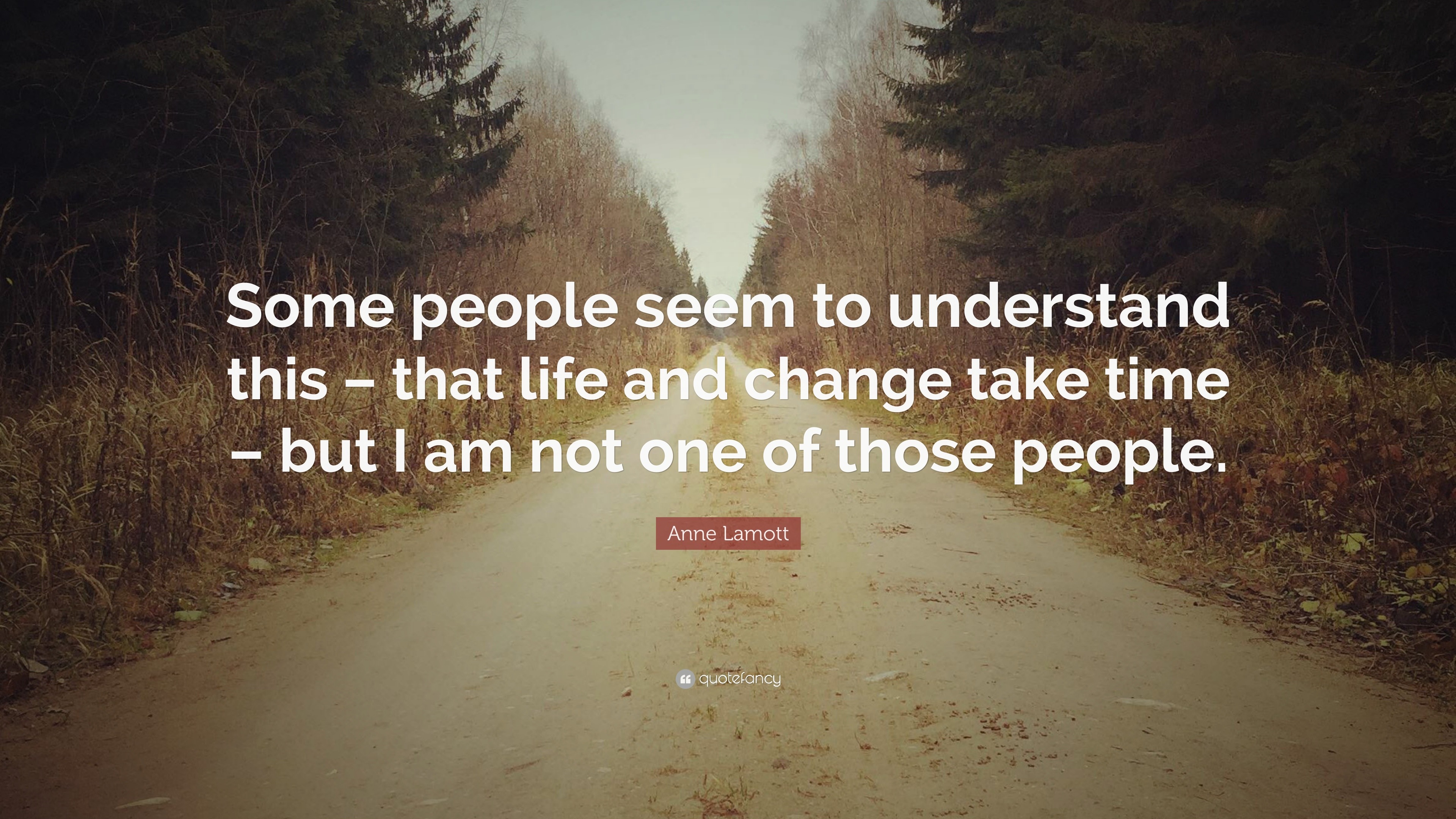 Anne Lamott Quote: “Some people seem to understand this – that life and ...