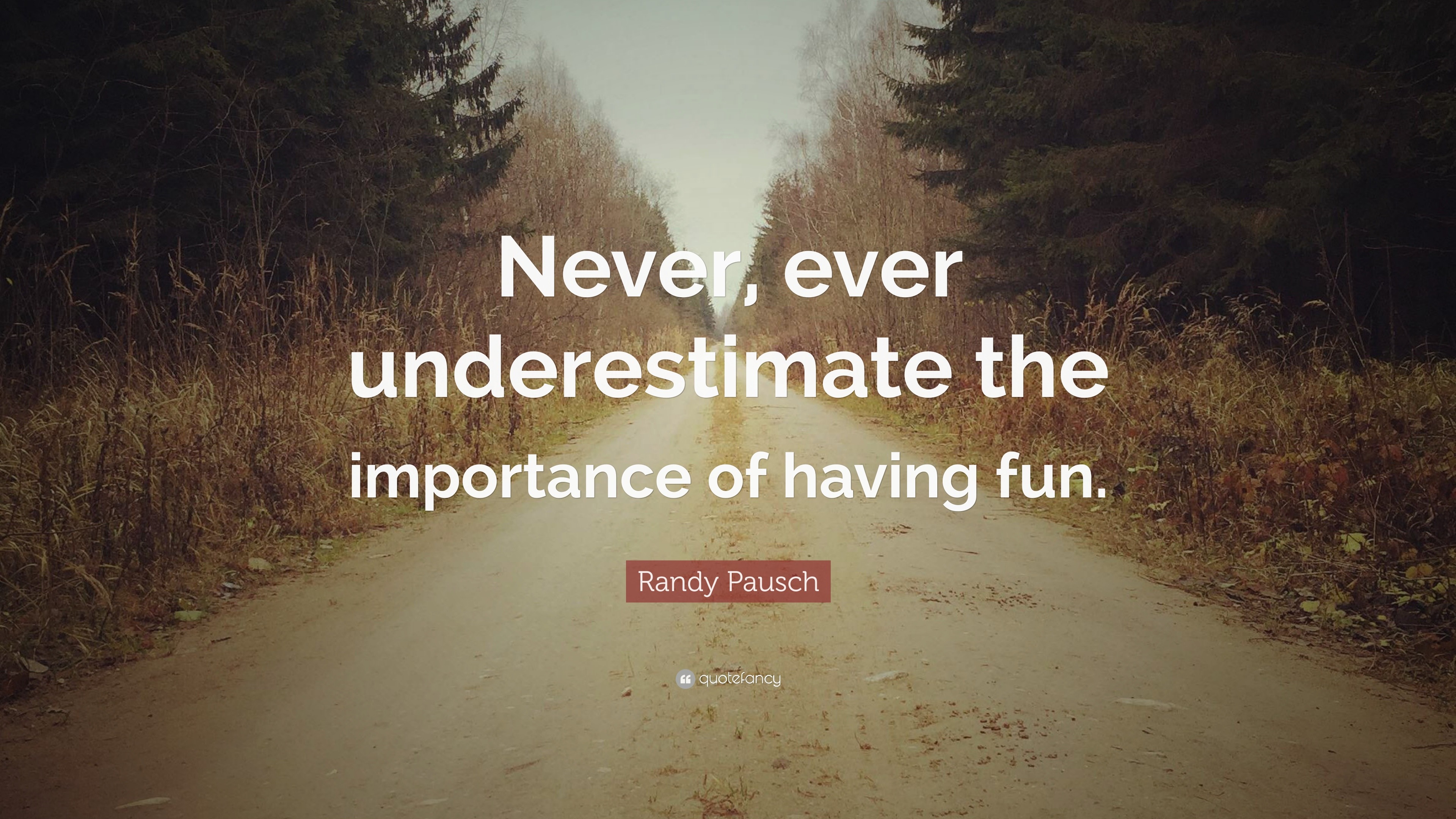 Randy Pausch Quote: “Never, ever underestimate the importance of having