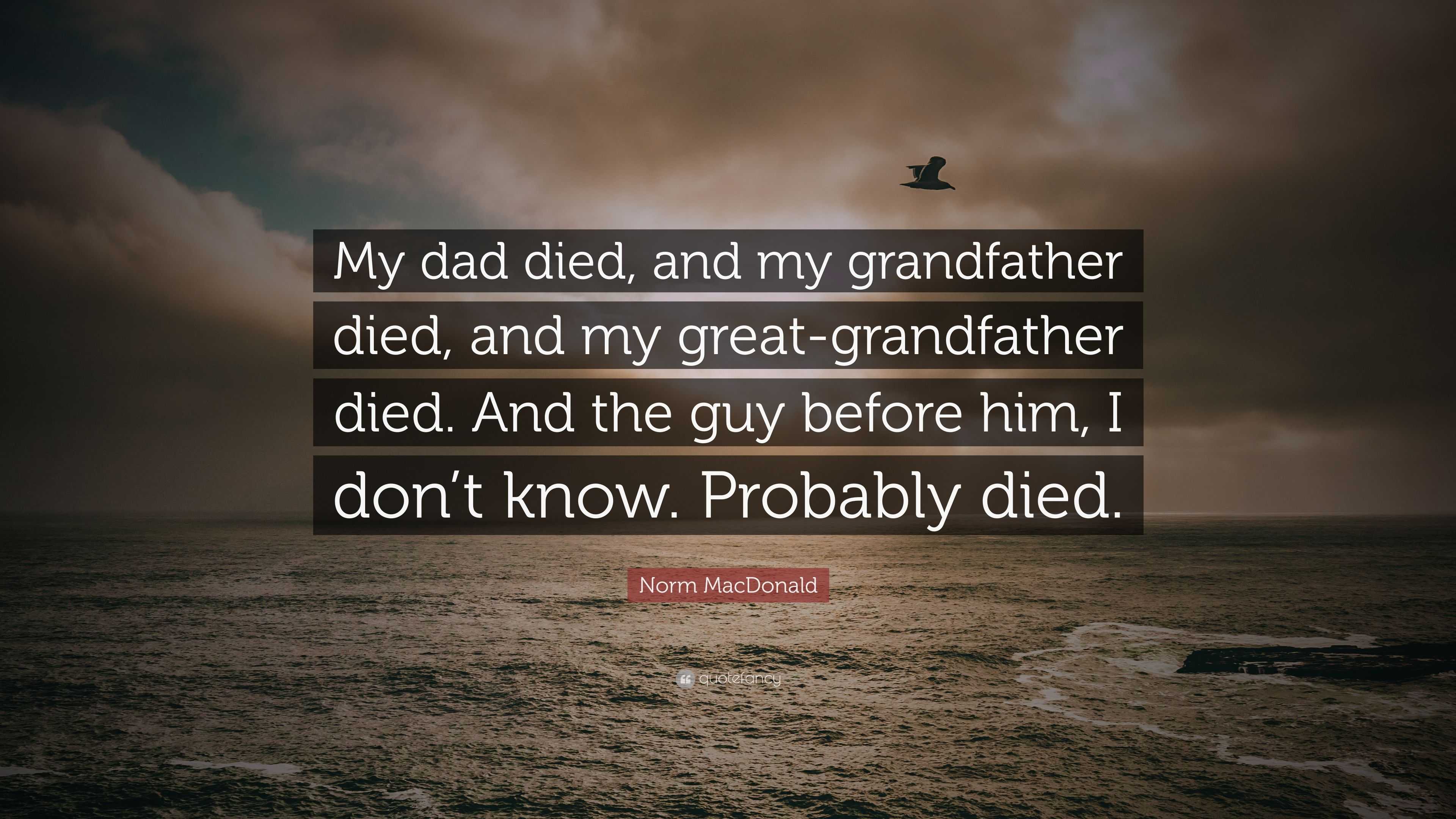 essay on the death of grandfather