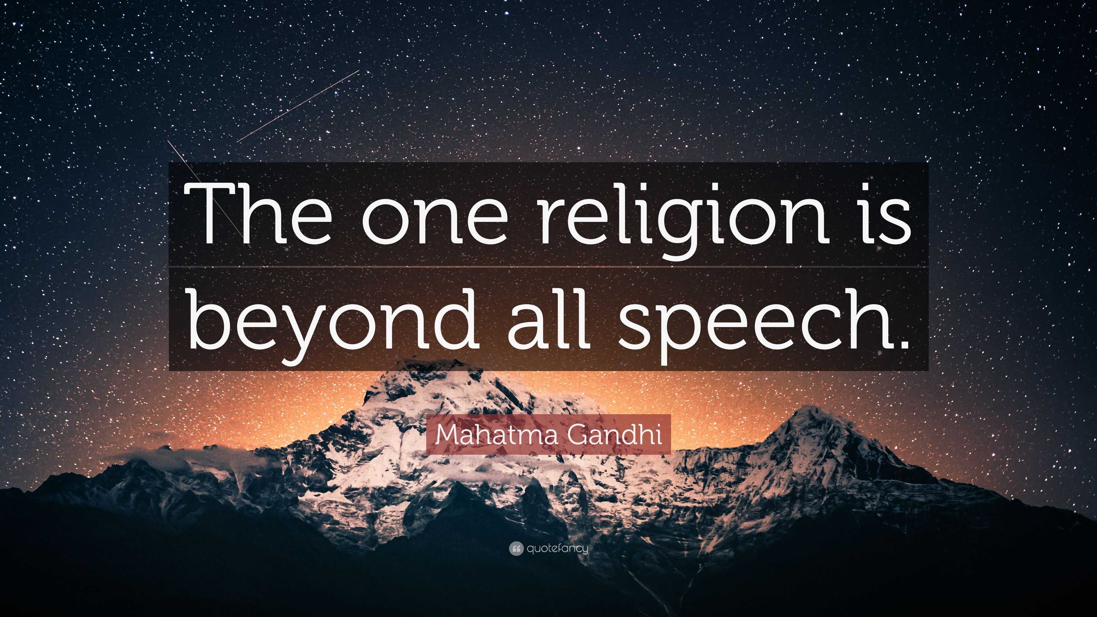 speech on human religion