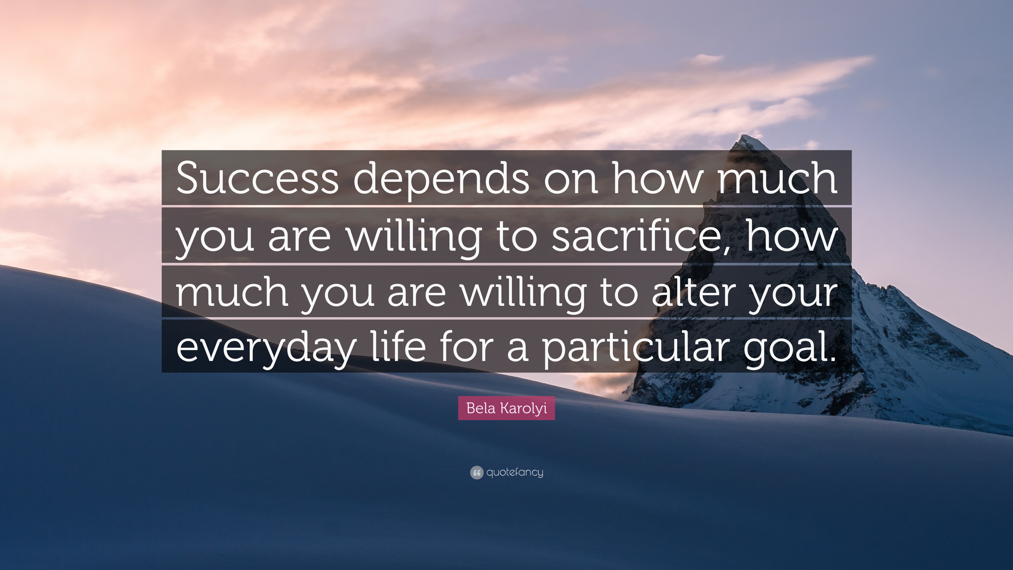 Bela Karolyi Quote: “Success depends on how much you are willing to ...