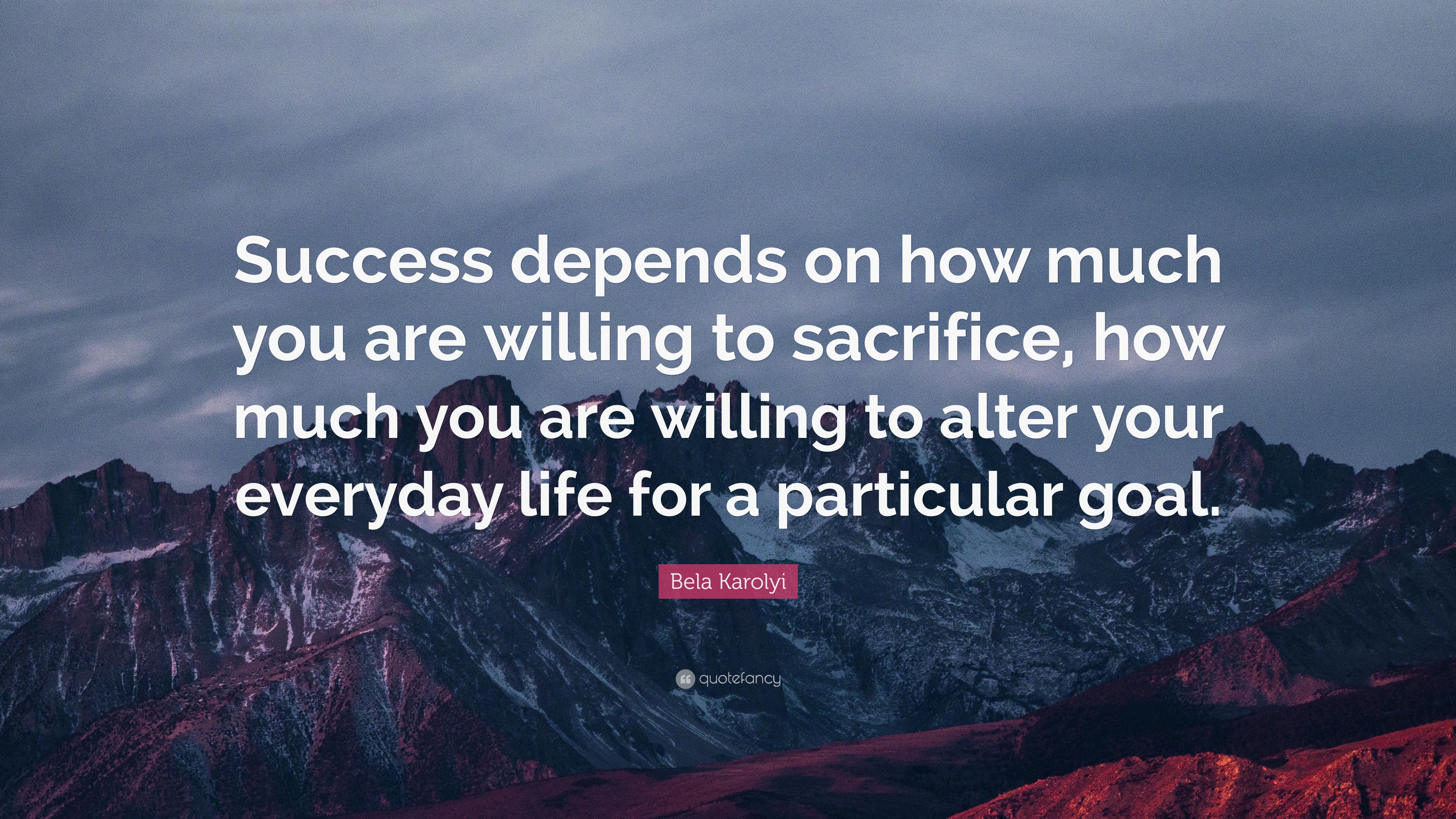 Bela Karolyi Quote: “Success depends on how much you are willing to ...