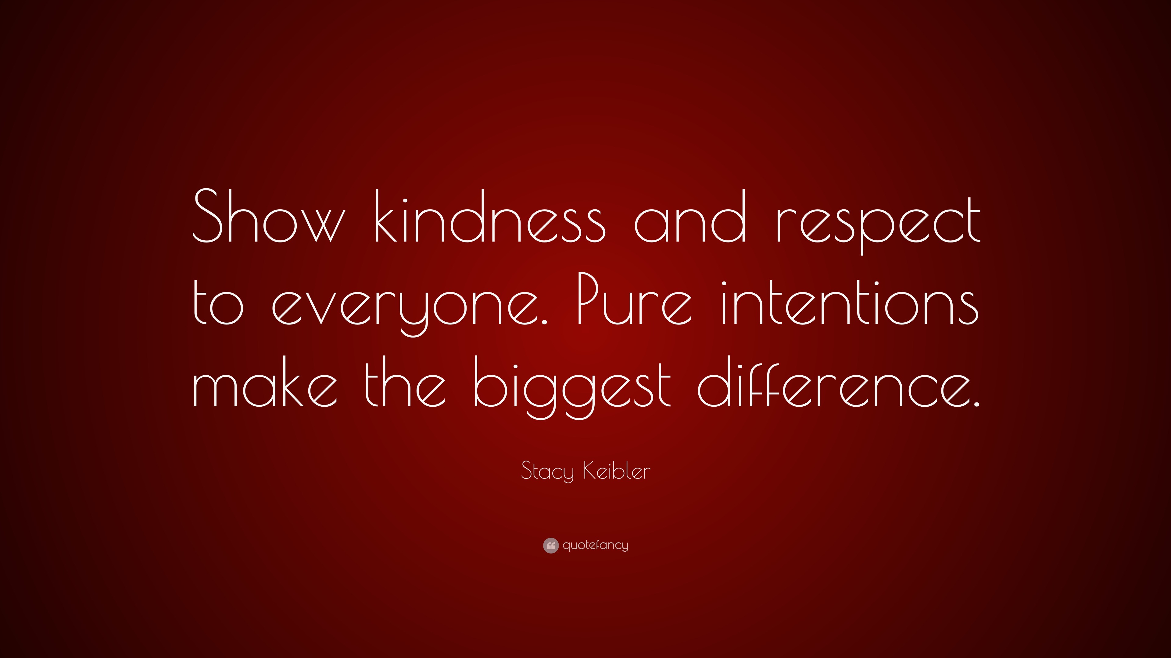 Stacy Keibler Quote: “Show kindness and respect to everyone. Pure ...