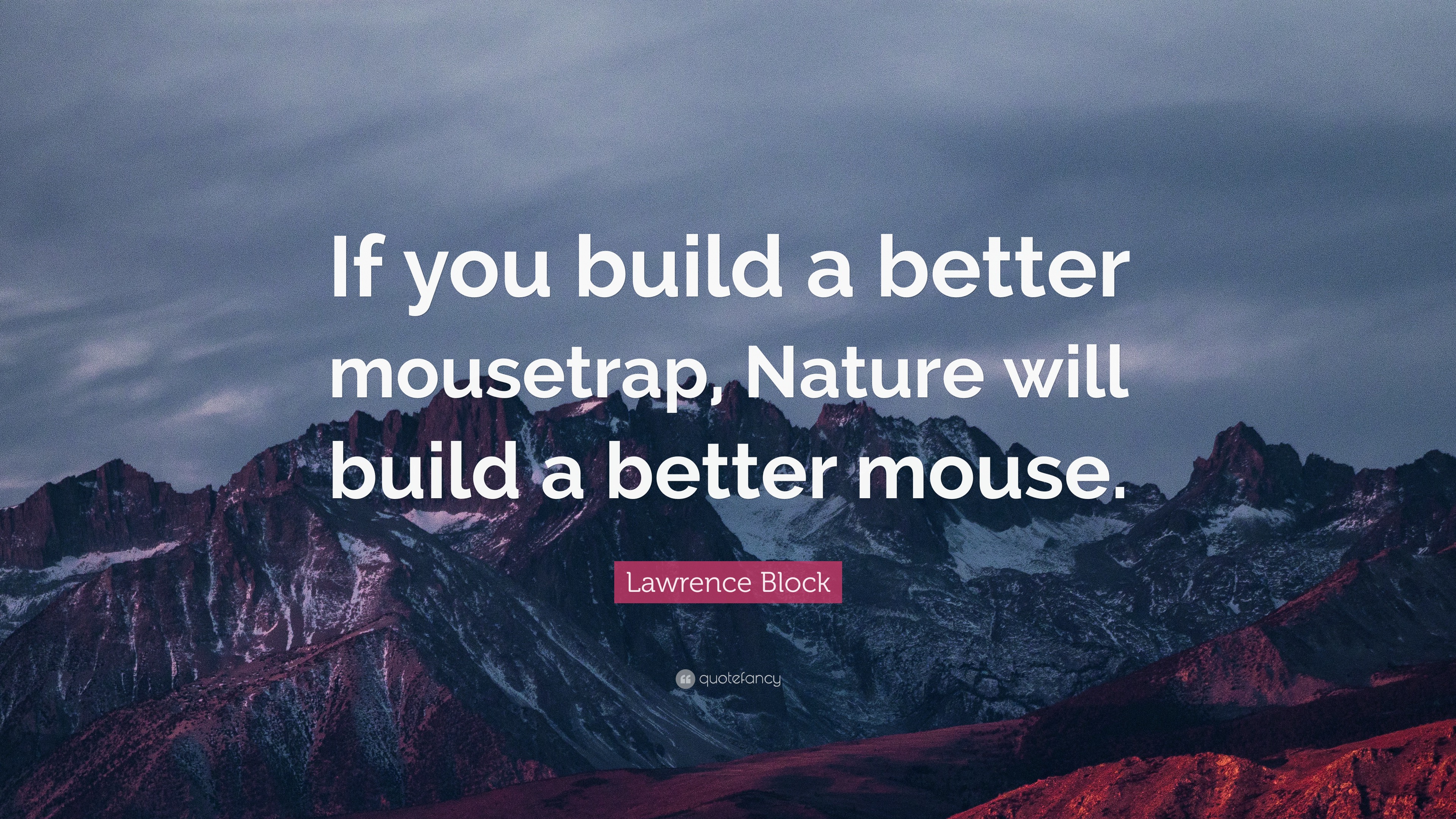 You Cannot Build a Better Mousetrap