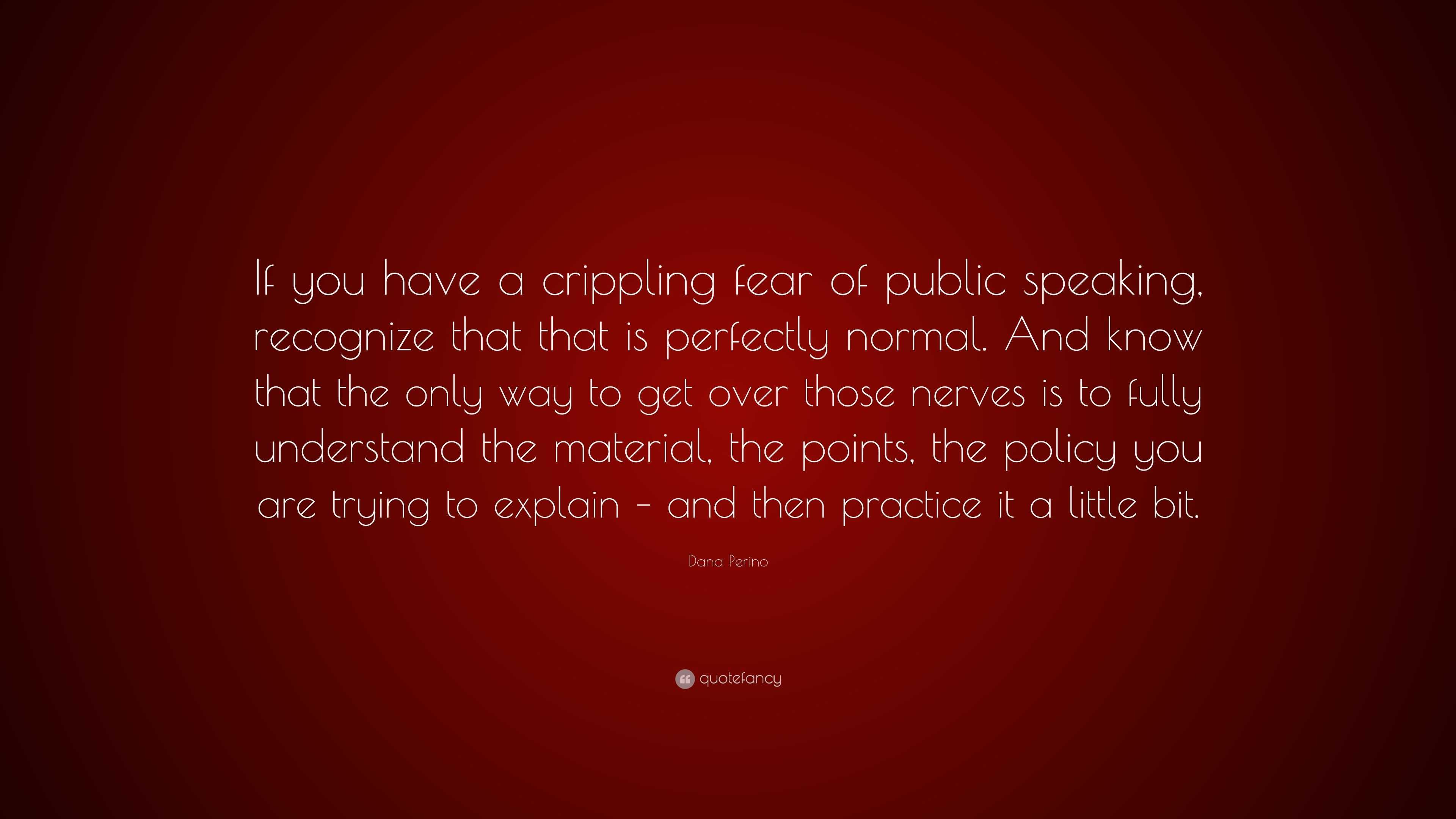 fear of public speaking quotes