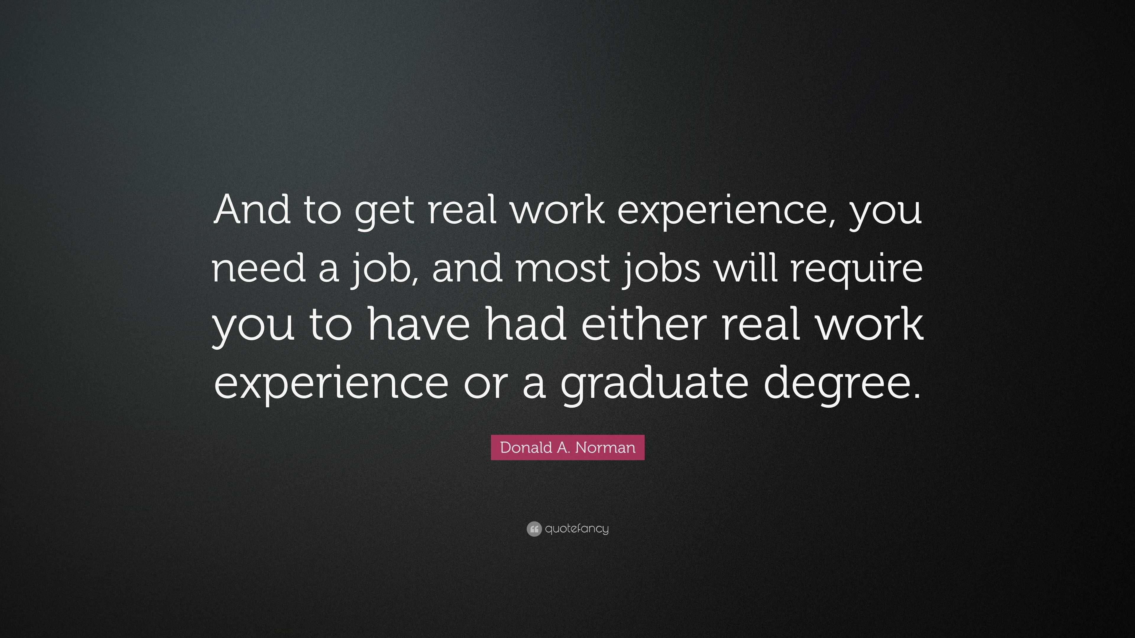 job experience quotes