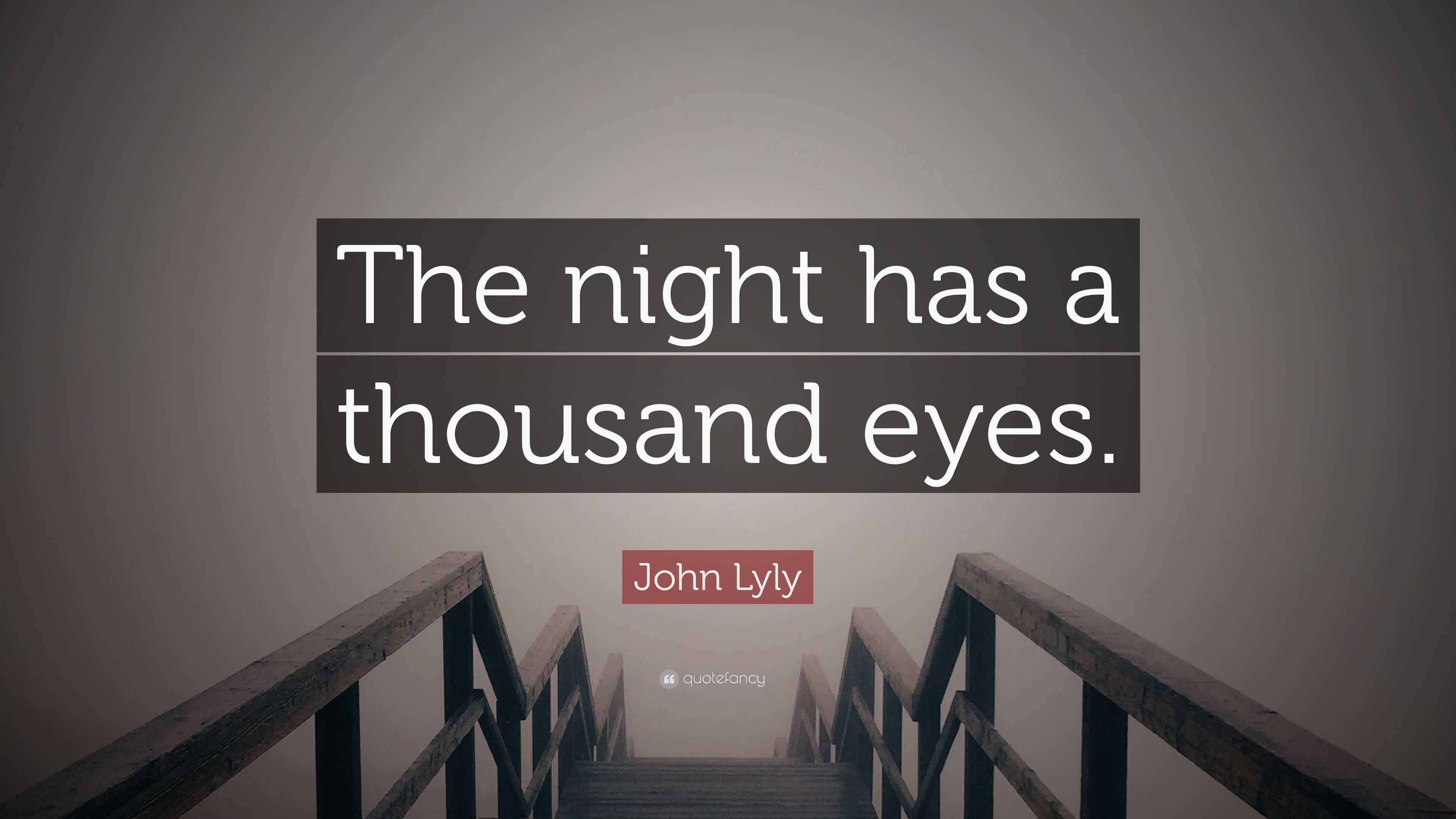 the night has a thousand eyes essay