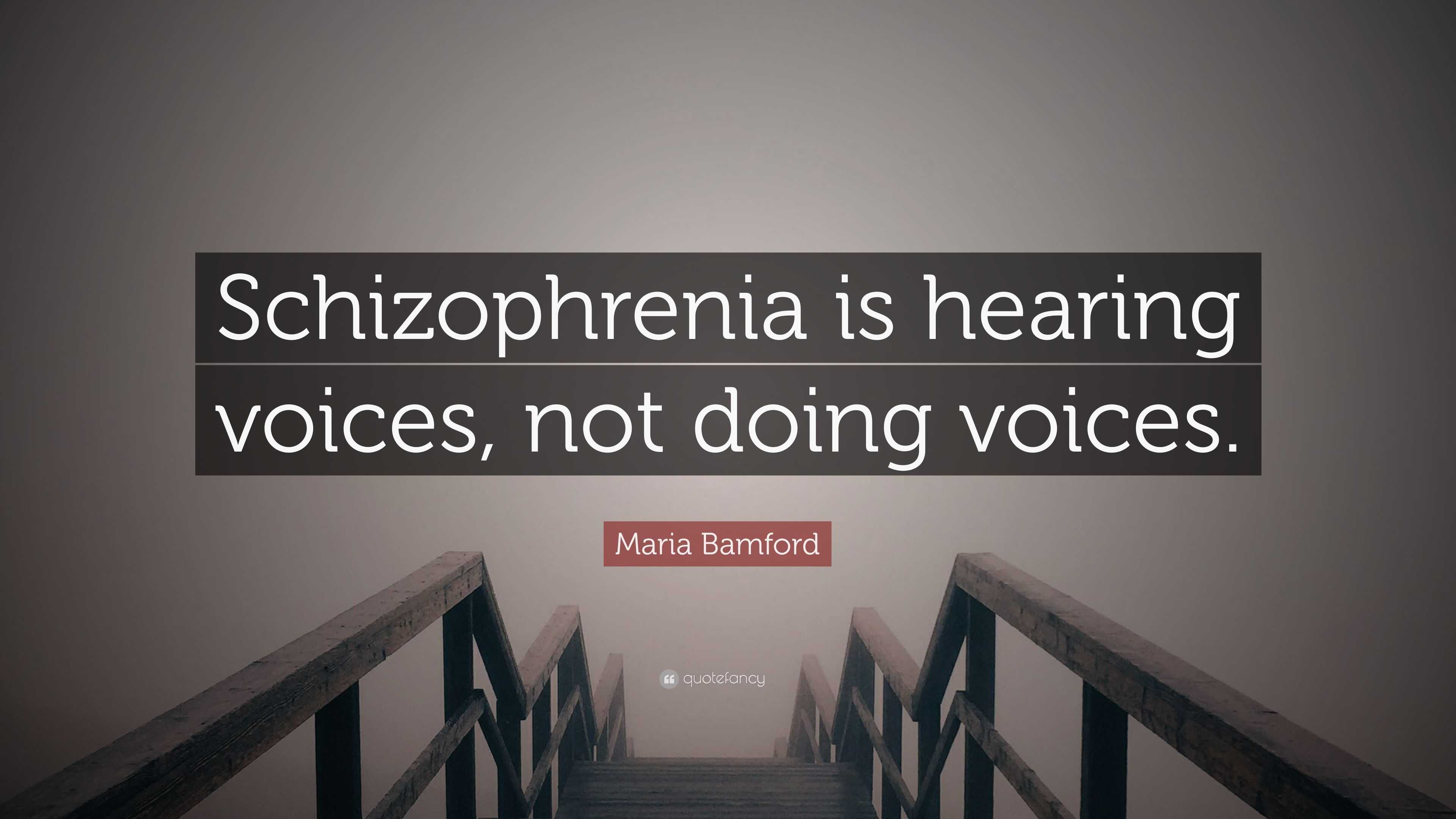 hearing voices schizophrenia