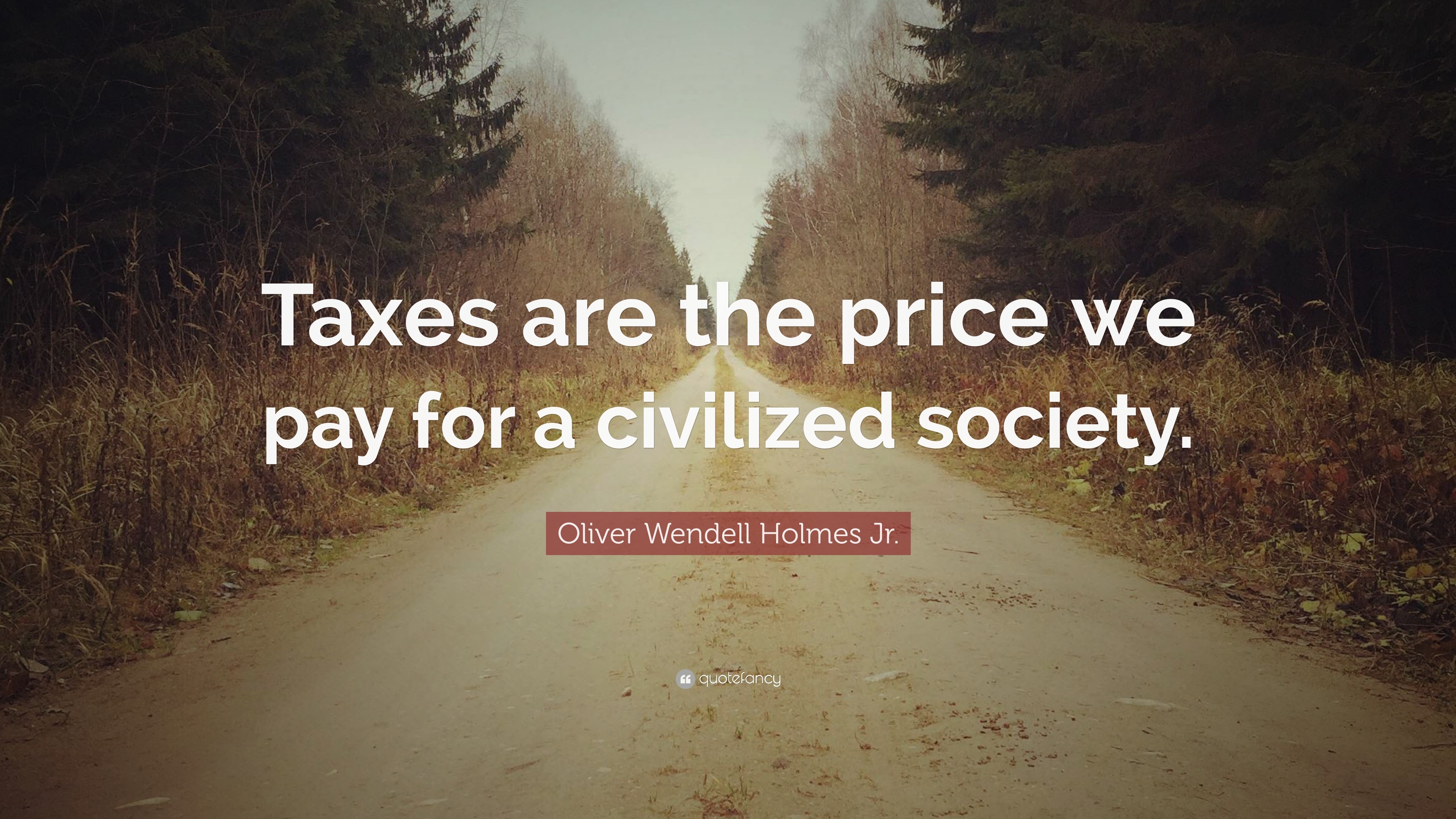 Oliver Wendell Holmes Jr. Quote: “Taxes