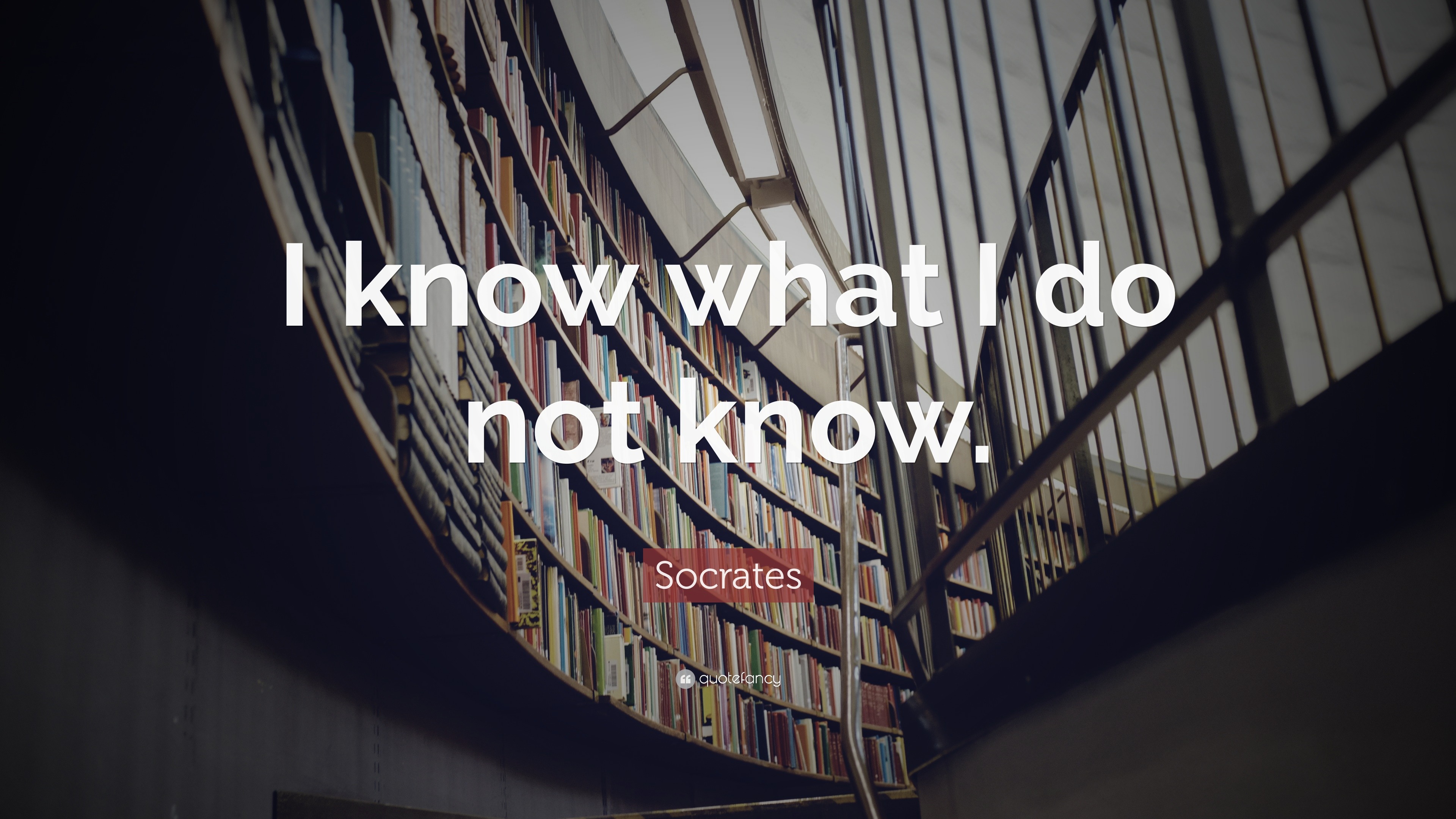 Socrates Quote: “I know what I do not know.”