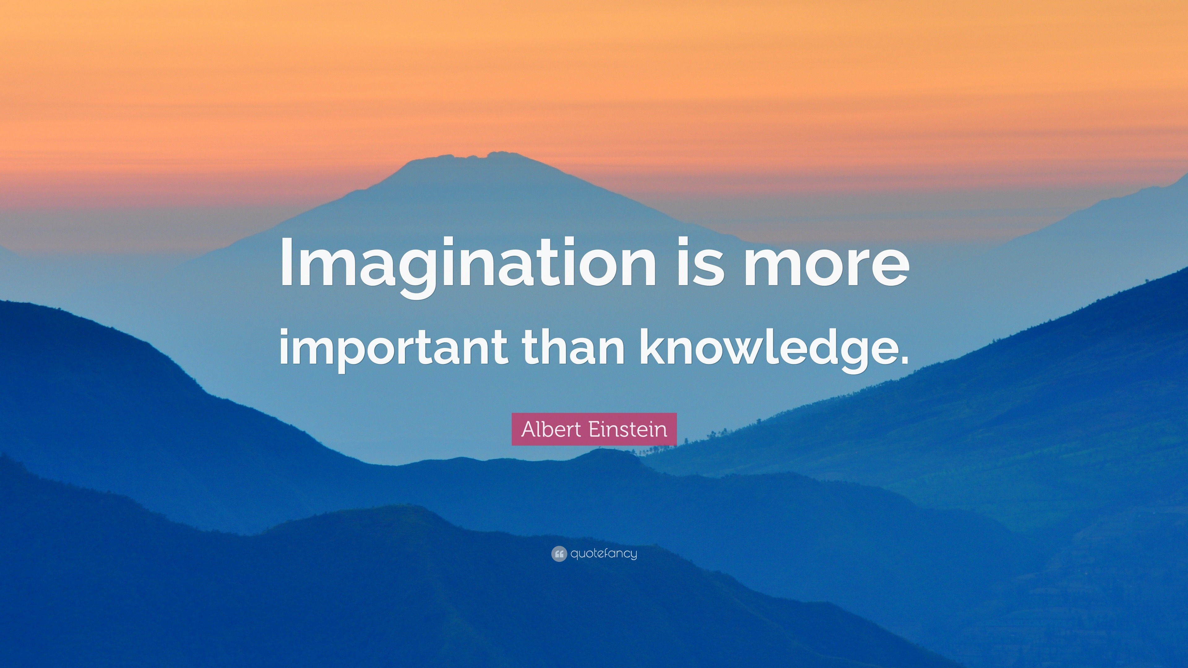 Albert Einstein Quote: “Imagination is more important than knowledge