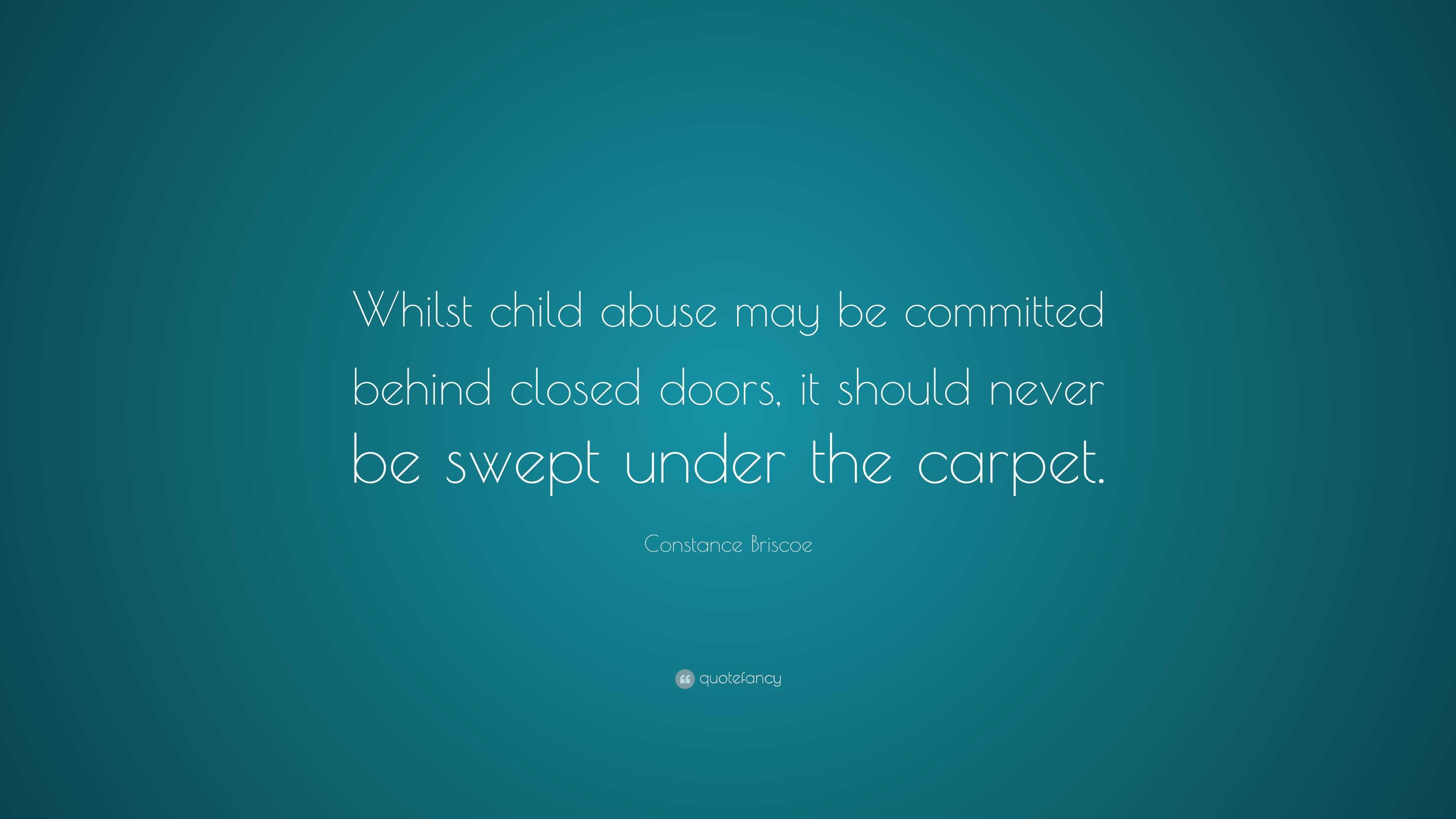 Constance Briscoe Quote Whilst child abuse may be committed