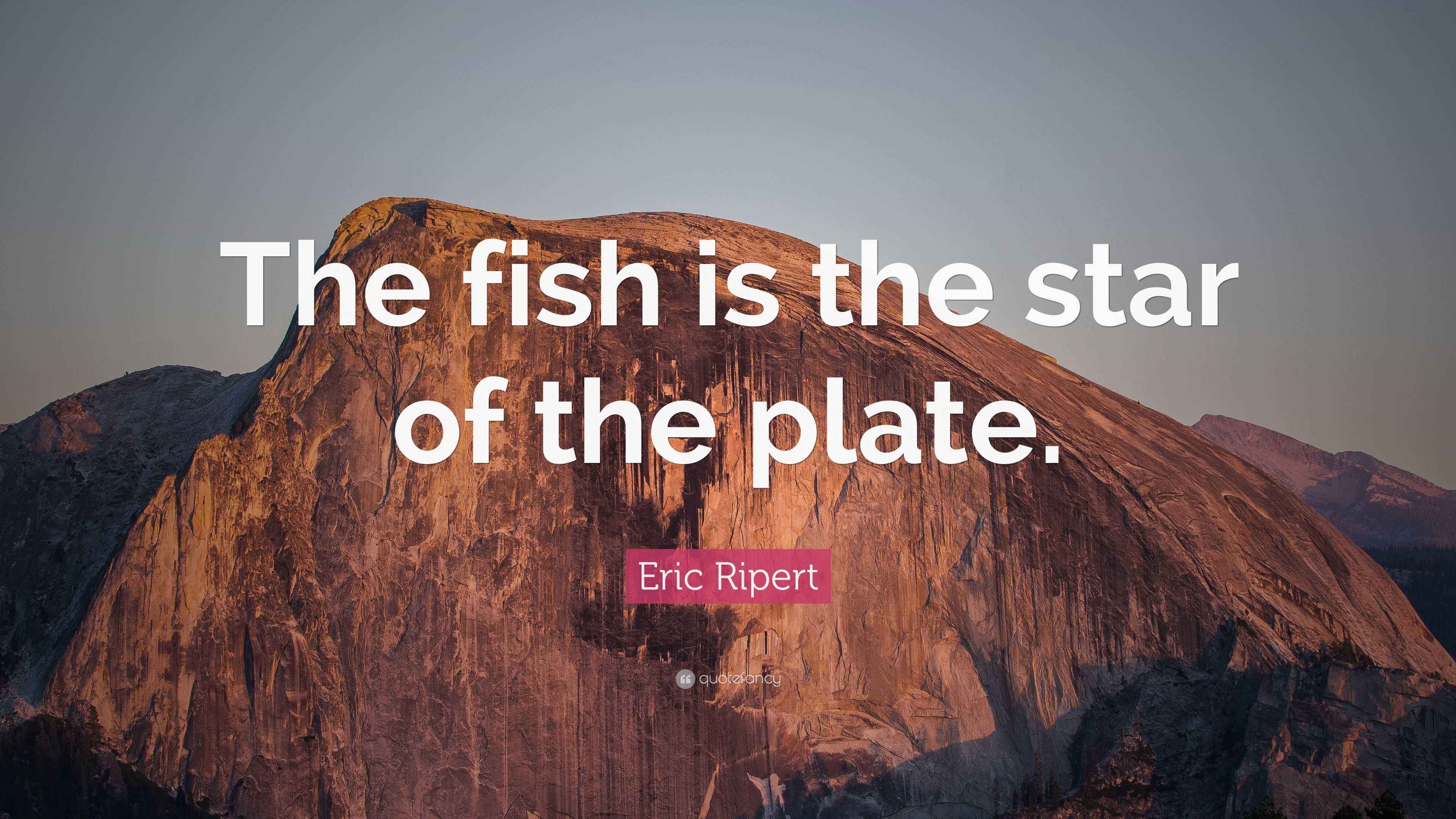 Eric Ripert Quote: “The fish is the star of the plate.”