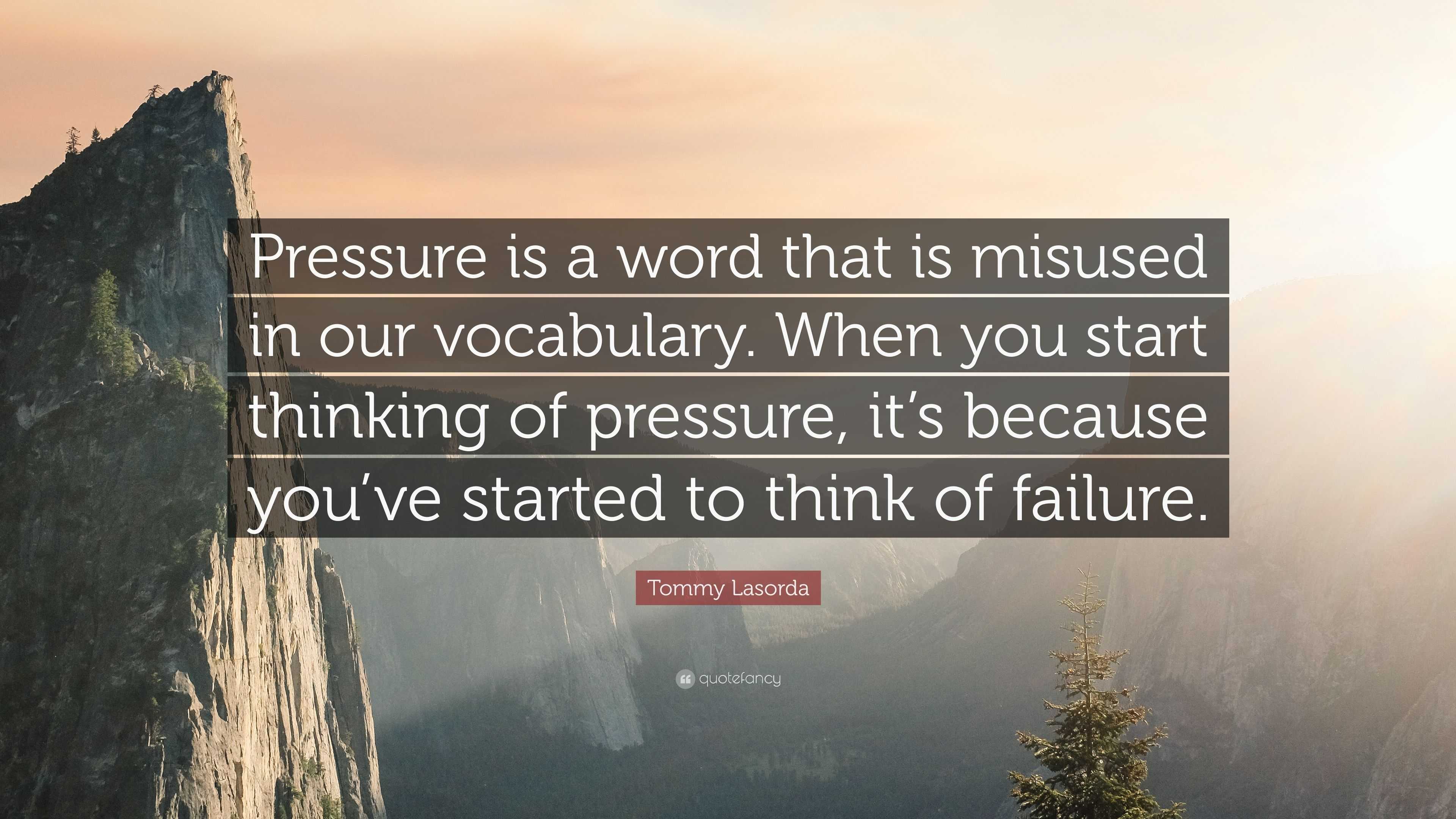  Mundus Souvenirs Pressure is a Word That is misused in