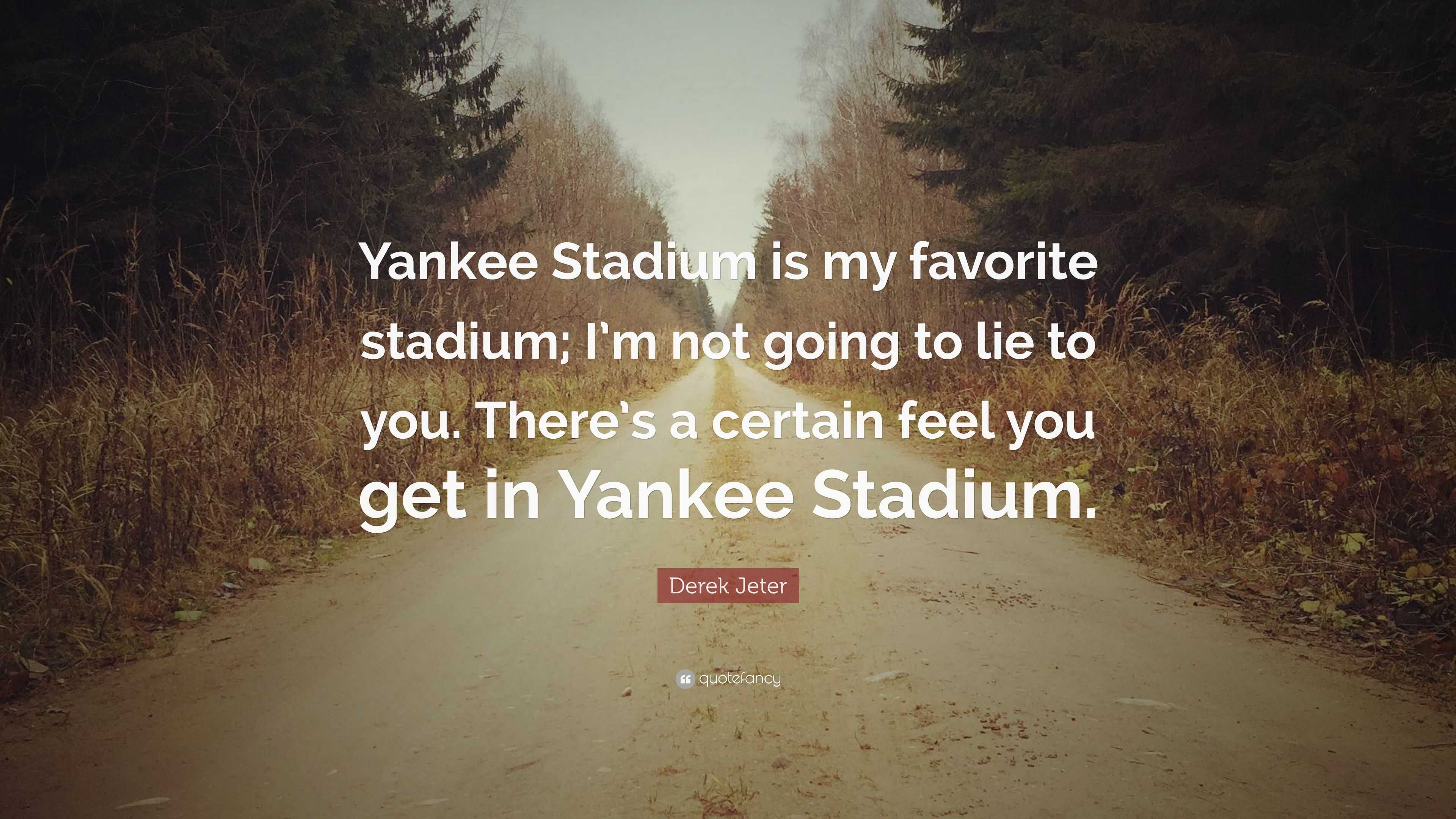 Mitchell & Ness on Instagram: Yankee Stadium is my favorite stadium; I'm  not going to lie to you. There's a certain feel you get in Yankee Stadium.  - Derek Jeter Shop the