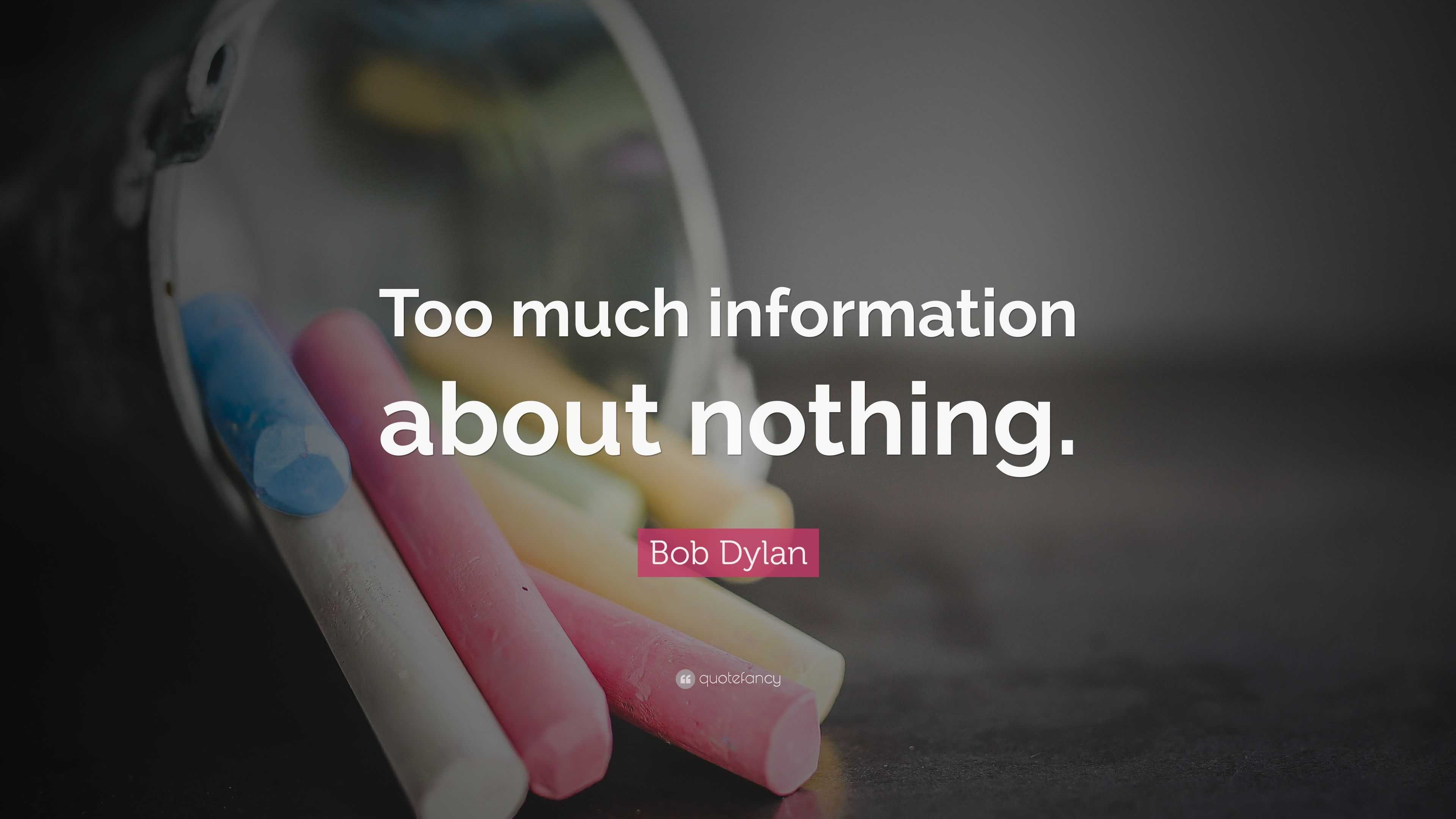 bob dylan too much of nothing lyrics