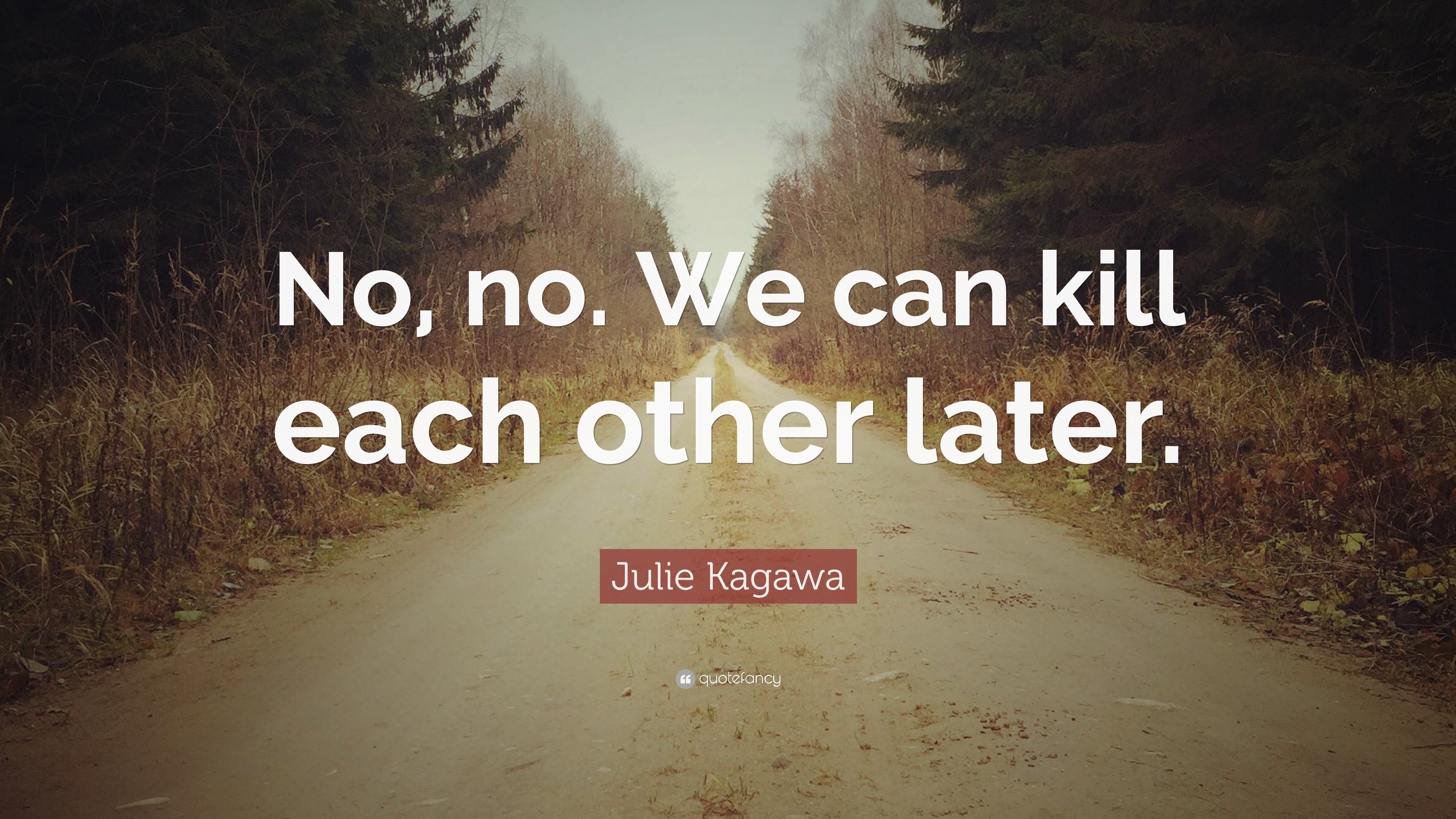 Julie Kagawa Quote No No We Can Kill Each Other Later