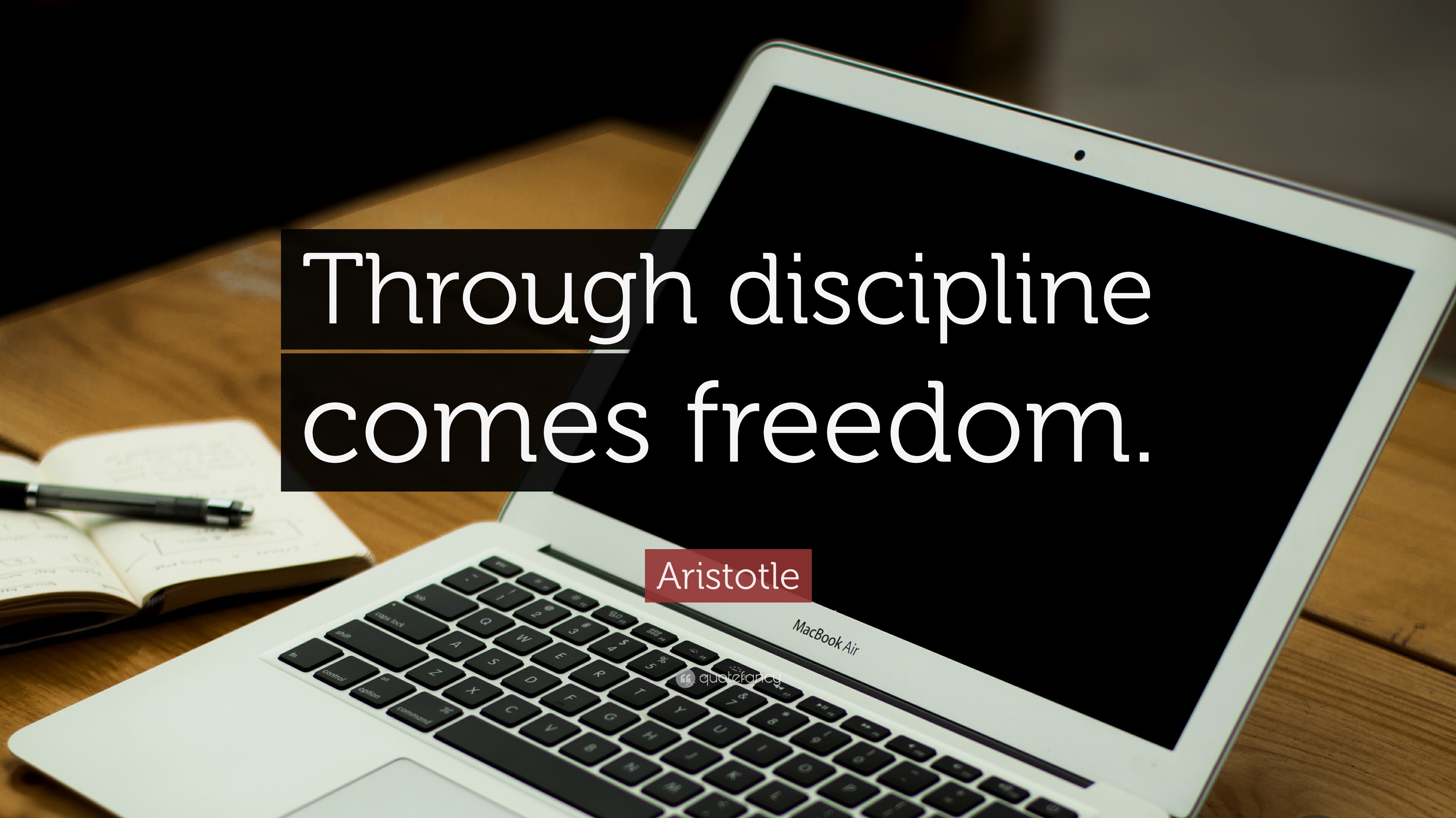 Aristotle Quote: “Through discipline comes freedom.”