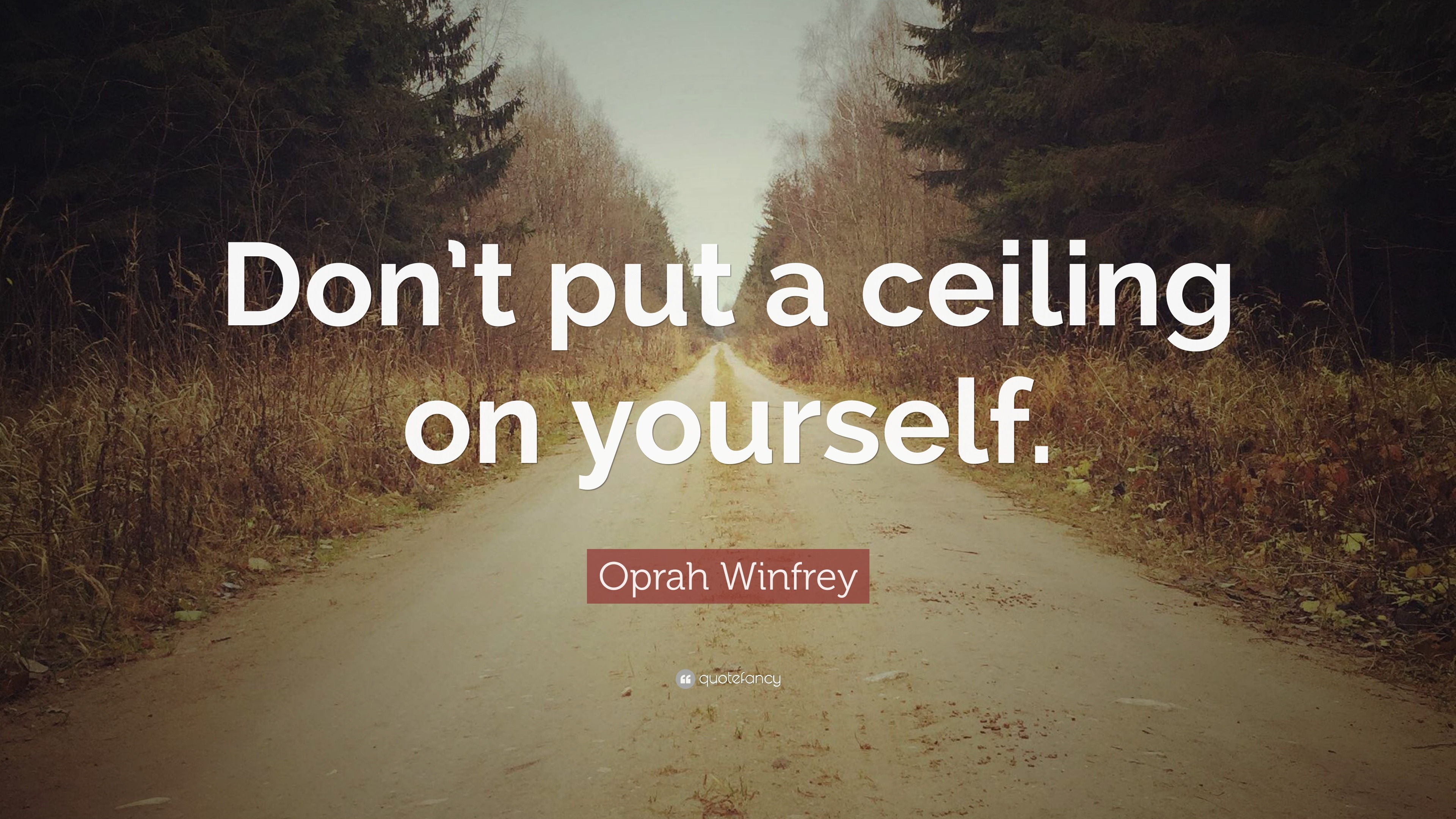 Oprah Winfrey Quote Don T Put A Ceiling On Yourself 7