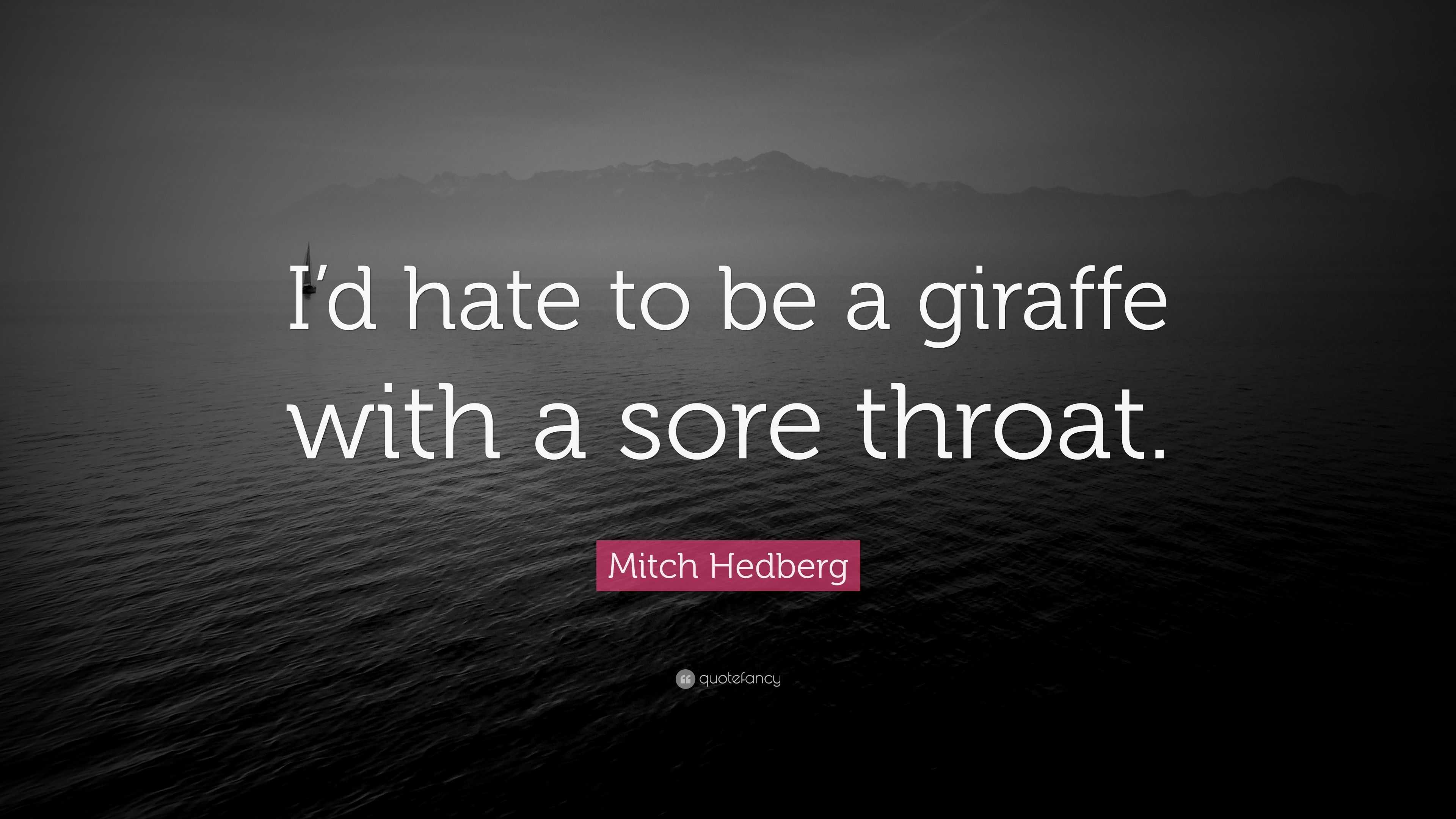 mitch-hedberg-quote-i-d-hate-to-be-a-giraffe-with-a-sore-throat