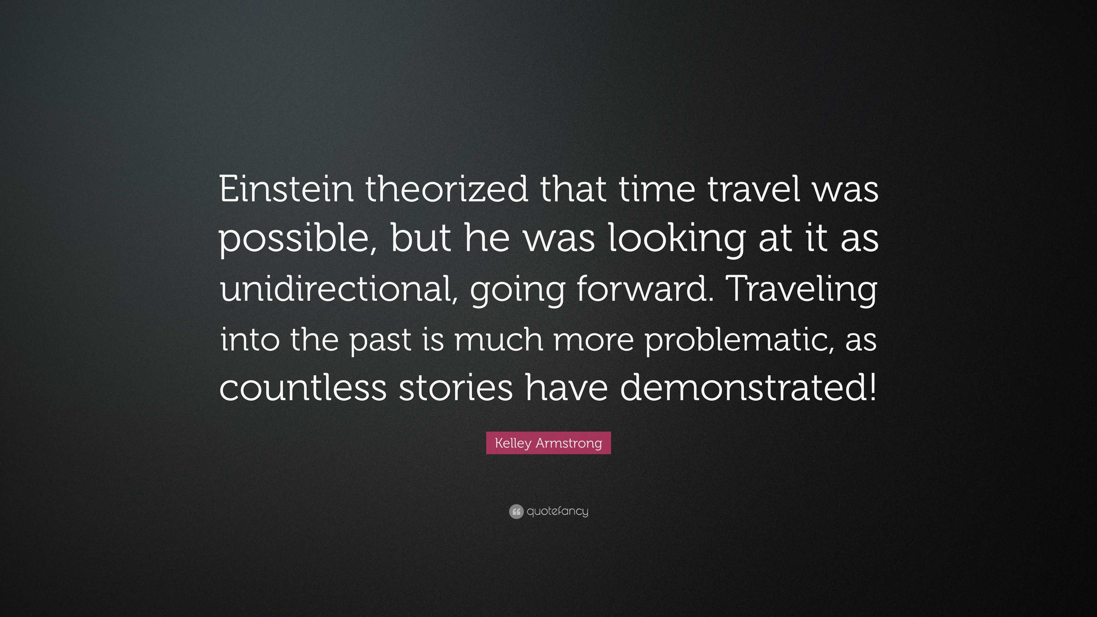 einstein's thoughts on time travel