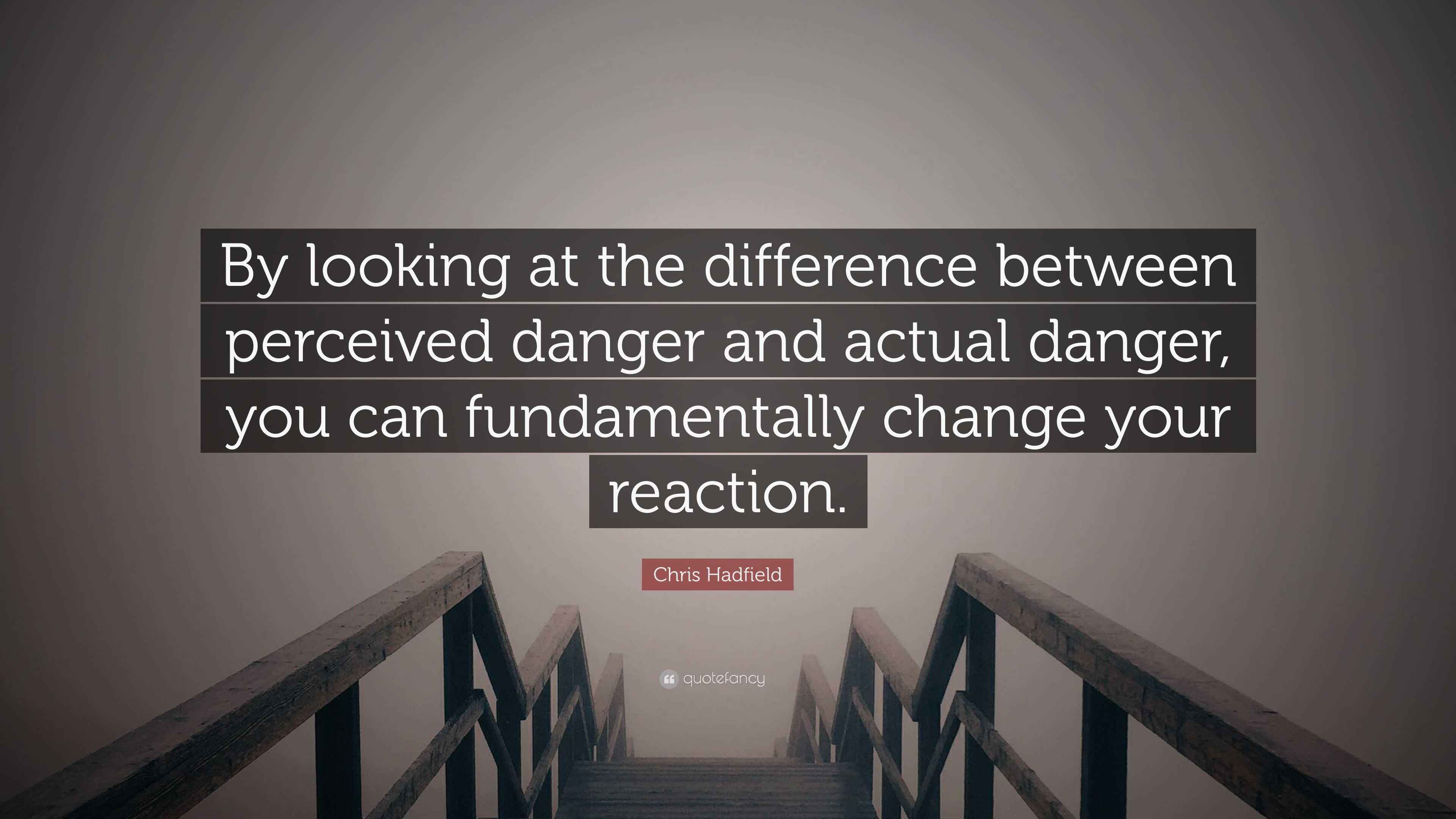 Chris Hadfield Quote: “By looking at the difference between perceived ...