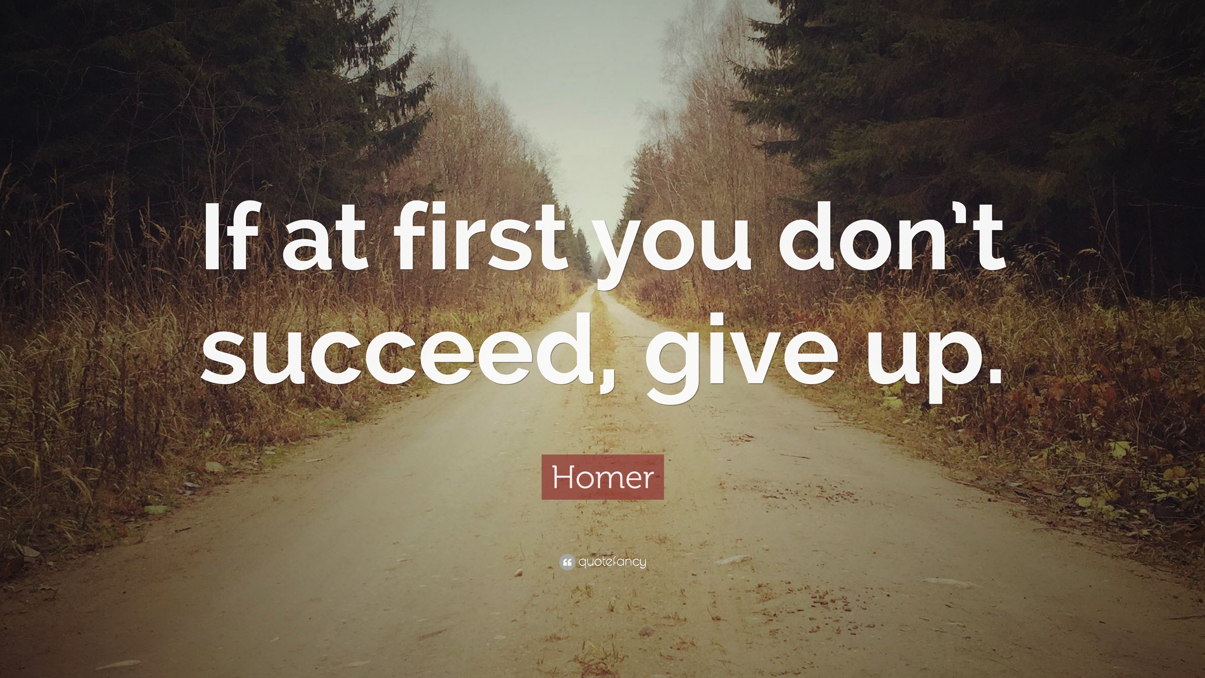 Homer Quote: “If at first you don’t succeed, give up.”