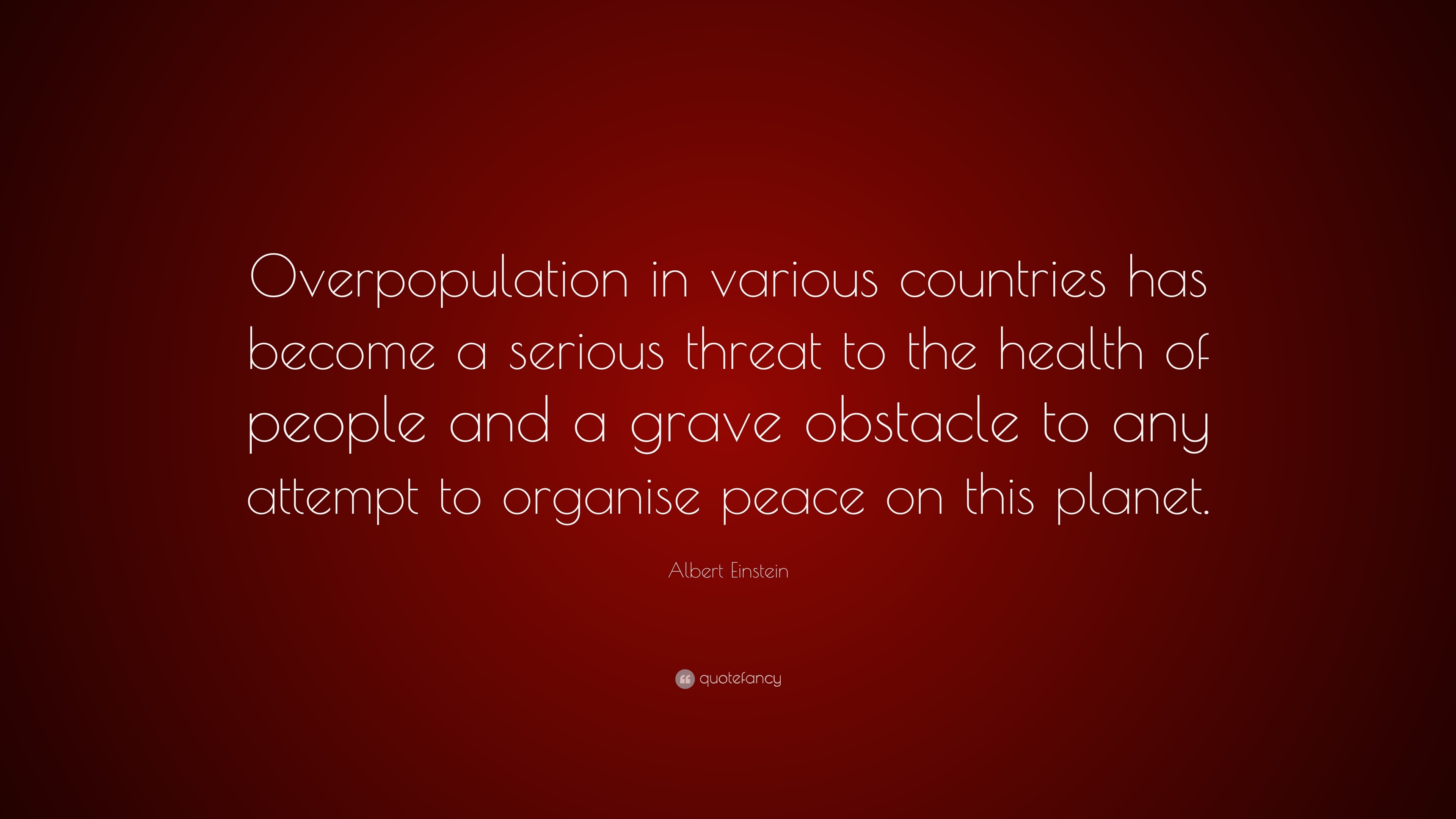 overpopulation quotes for essay