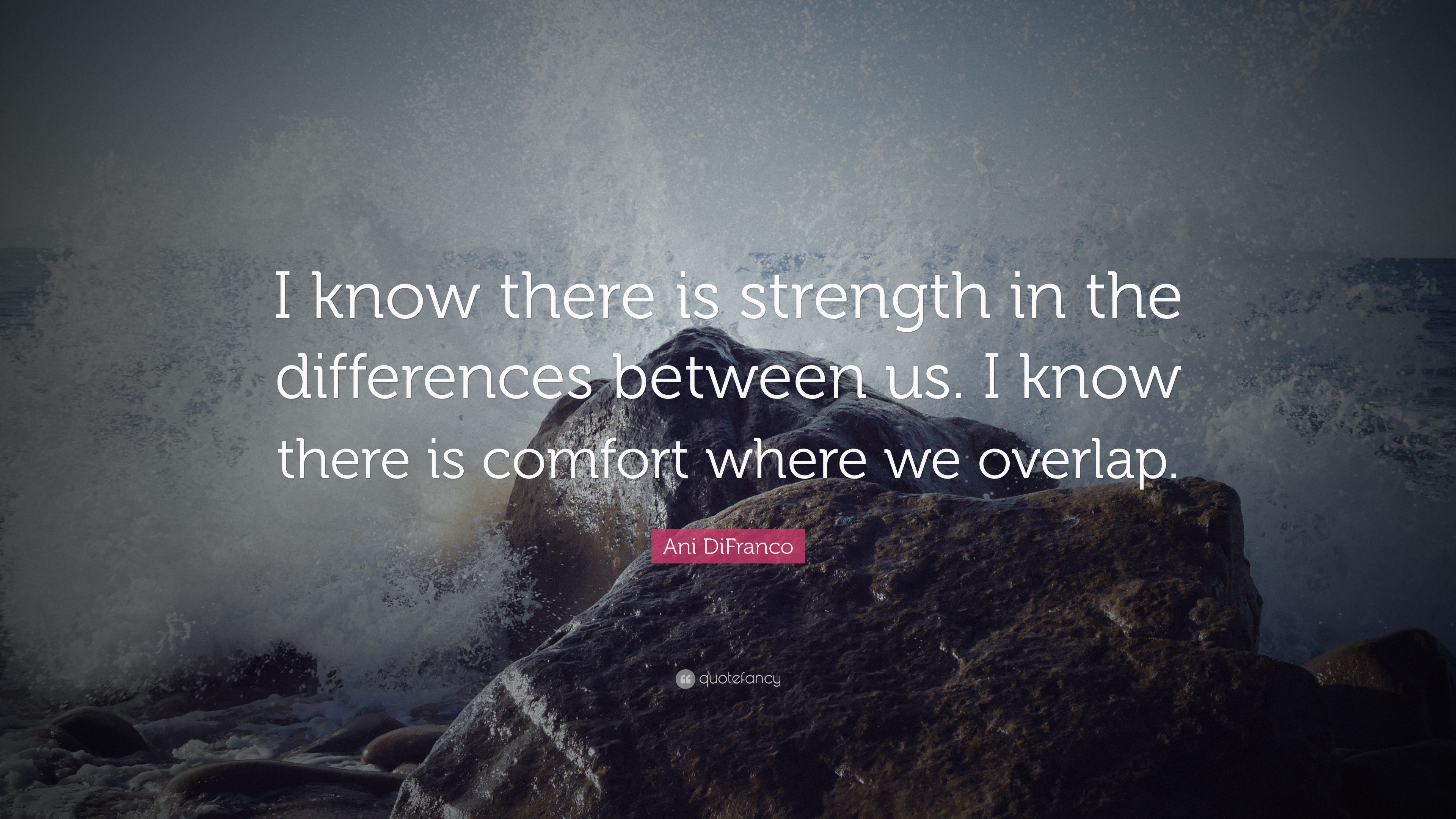 Ani DiFranco Quote: “I know there is strength in the differences ...