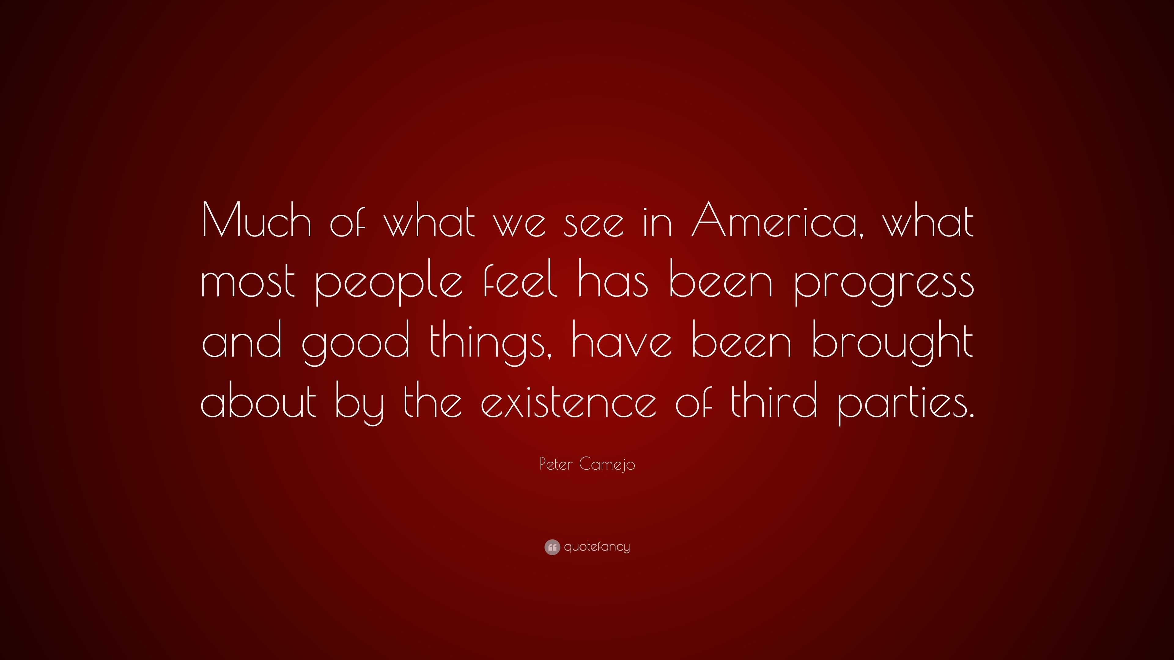 Peter Camejo Quote: “Much of what we see in America, what most people ...