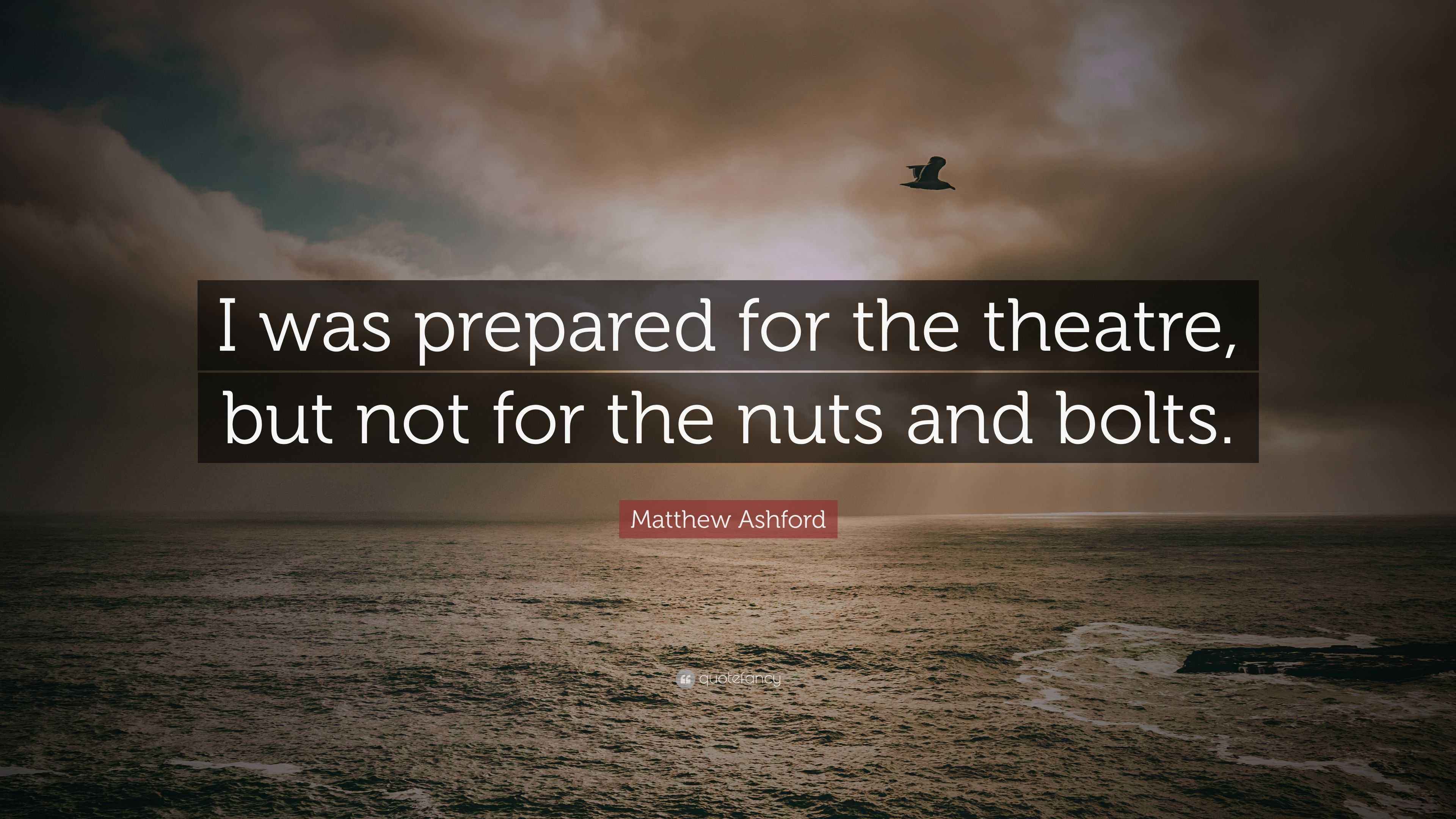 Matthew Ashford Quote “I was prepared for the theatre, but not for the