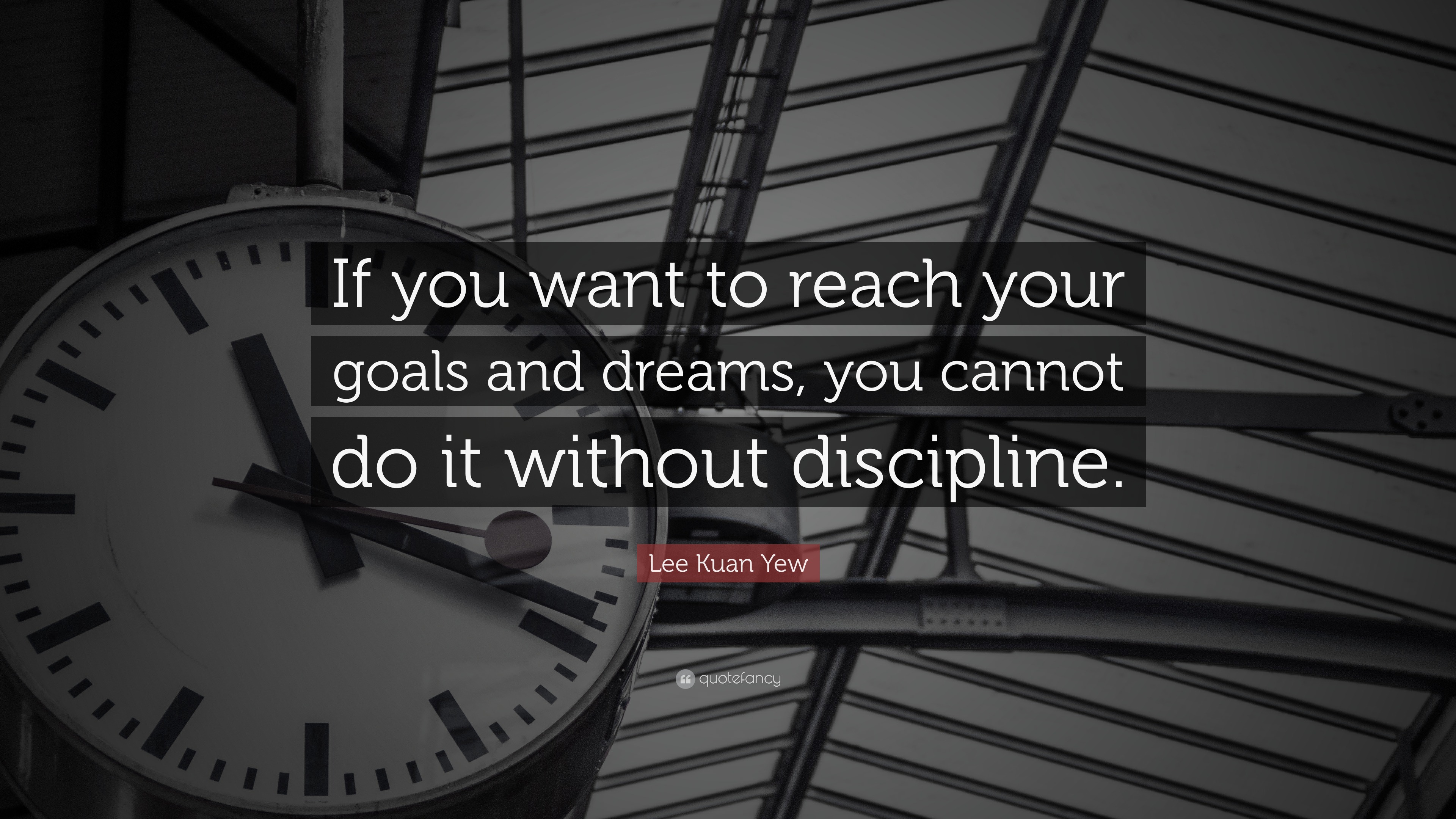 Lee Kuan Yew Quote: “If you want to reach your goals and dreams, you ...