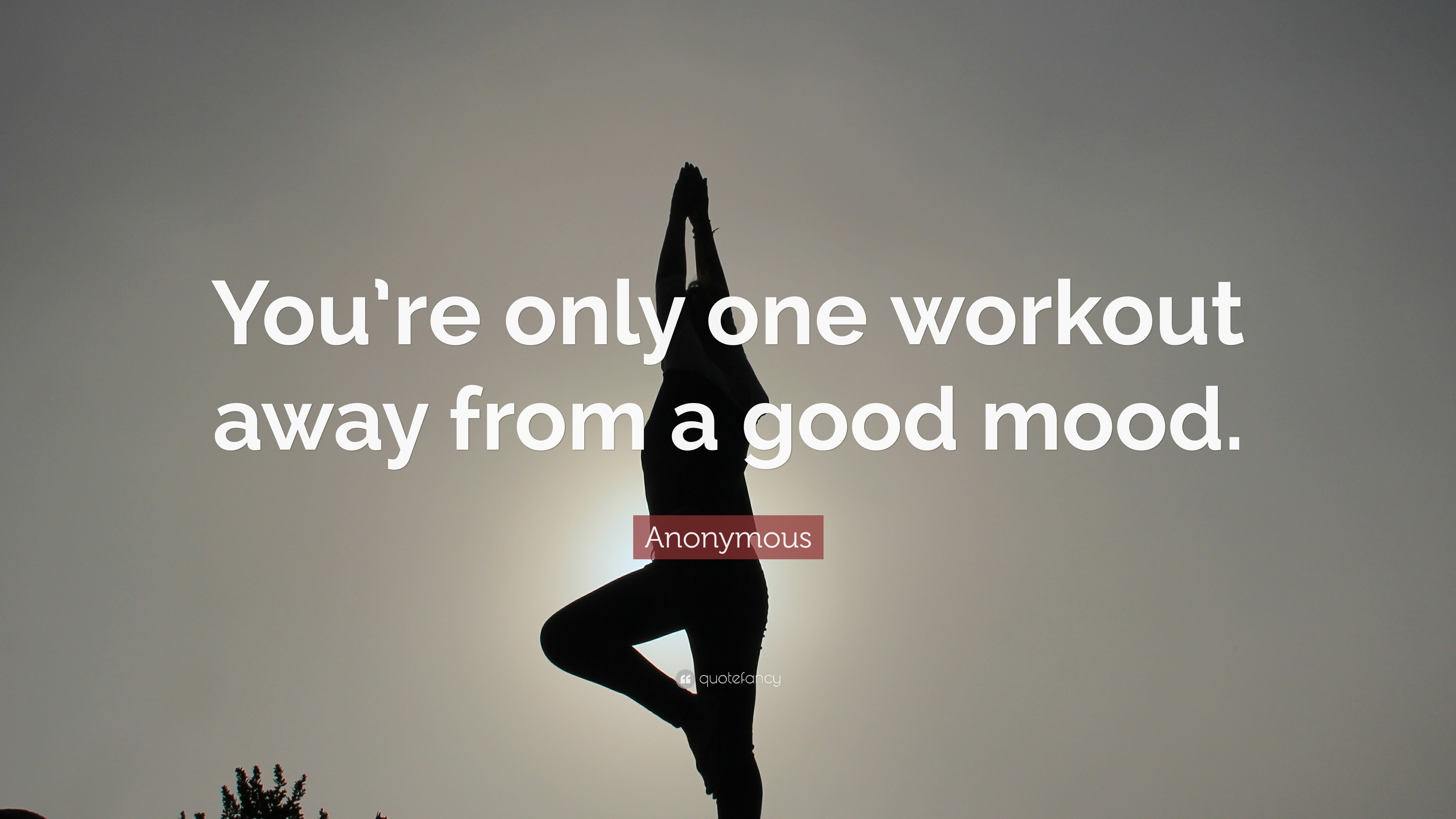 Anonymous Quote: “You’re only one workout away from a good mood.” (33