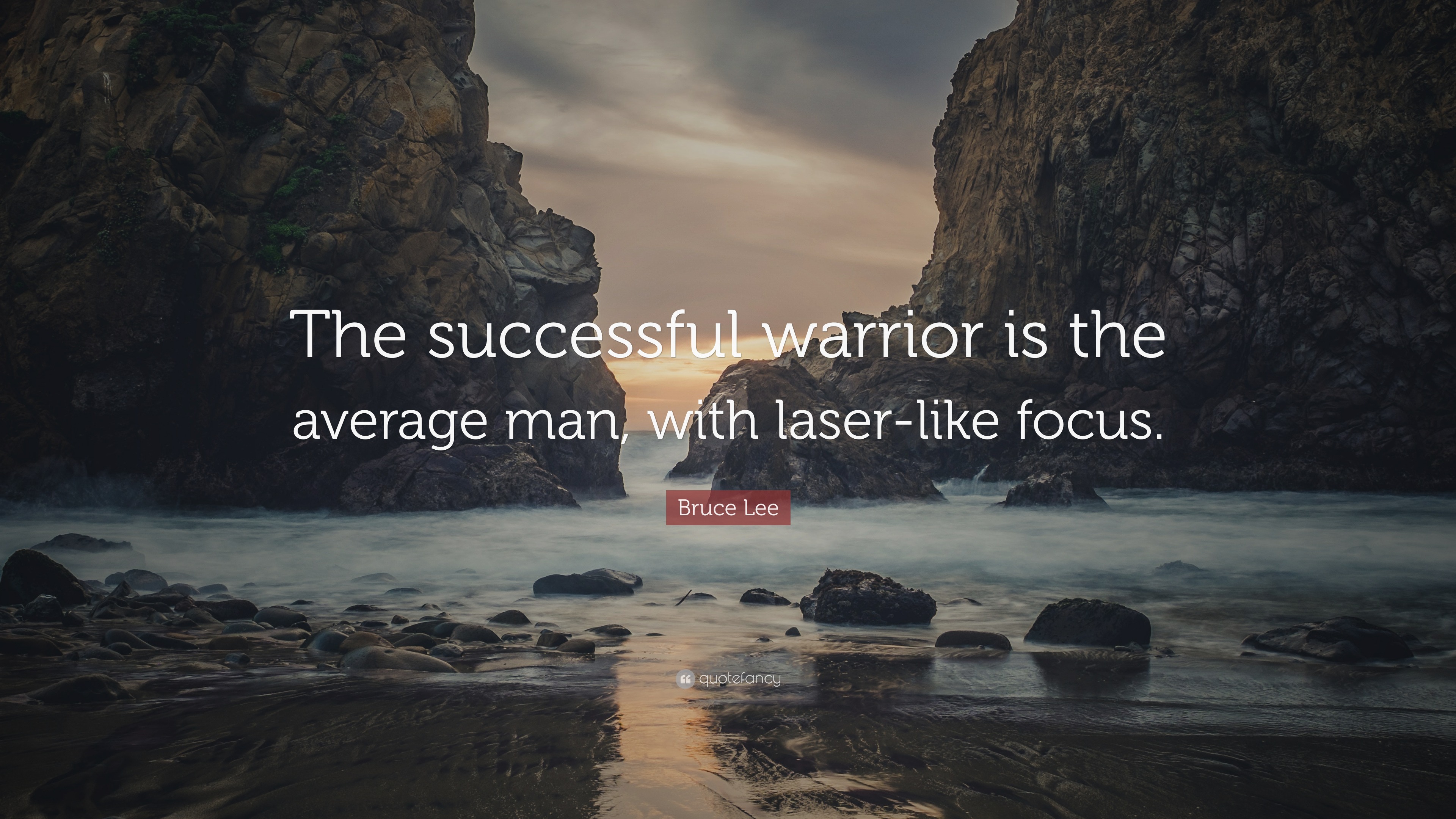 Bruce Lee Quote: “The successful warrior is the average man, with  laser-like focus.”