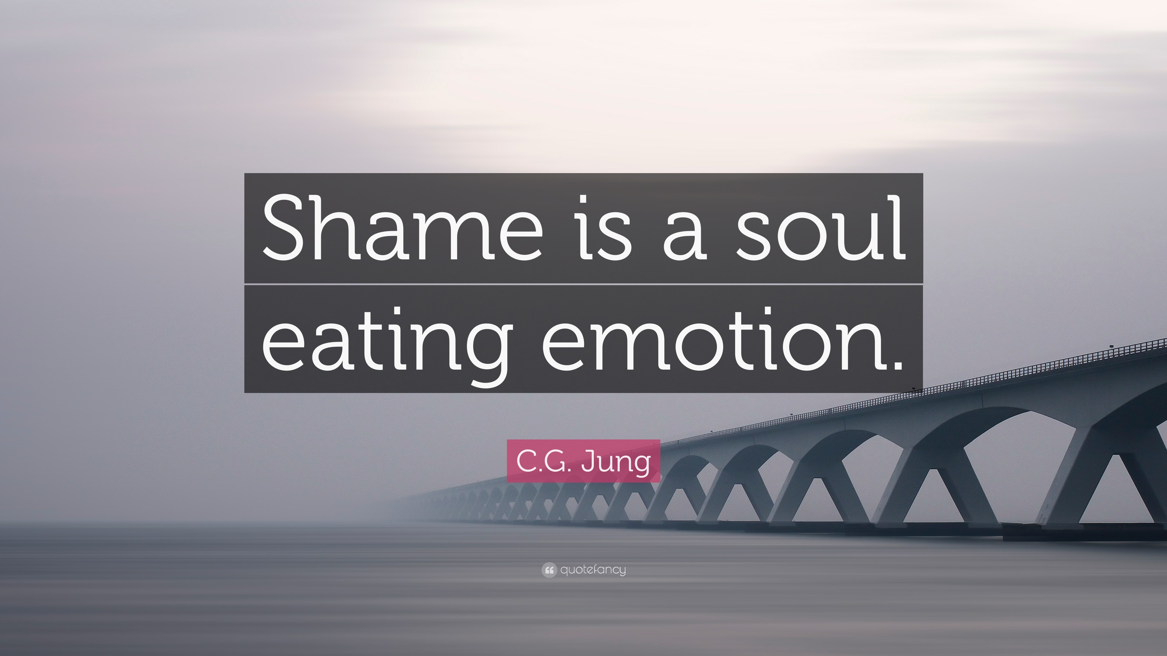 C.G. Jung Quote: “Shame is a soul eating emotion.”