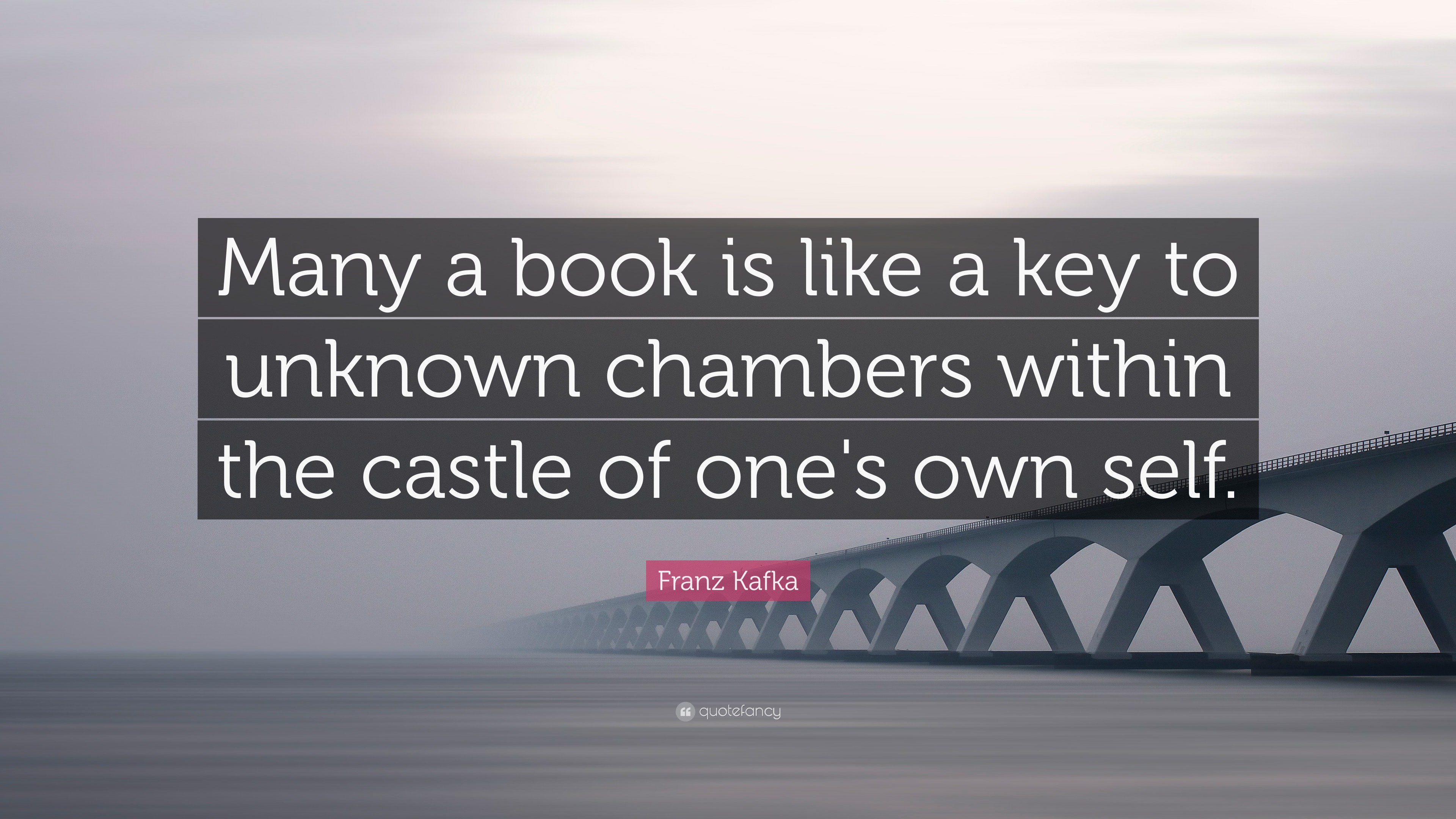Franz Kafka Quote Many A Book Is Like A Key To Unknown Chambers