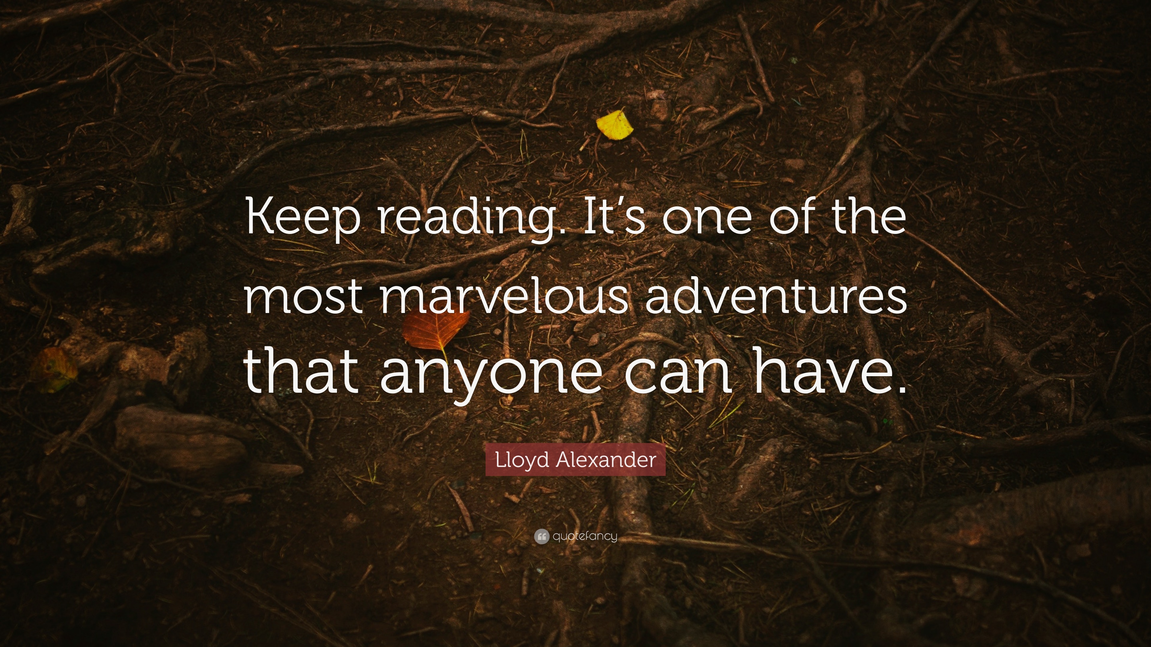 Lloyd Alexander Quote: “Keep reading. It’s one of the most marvelous ...