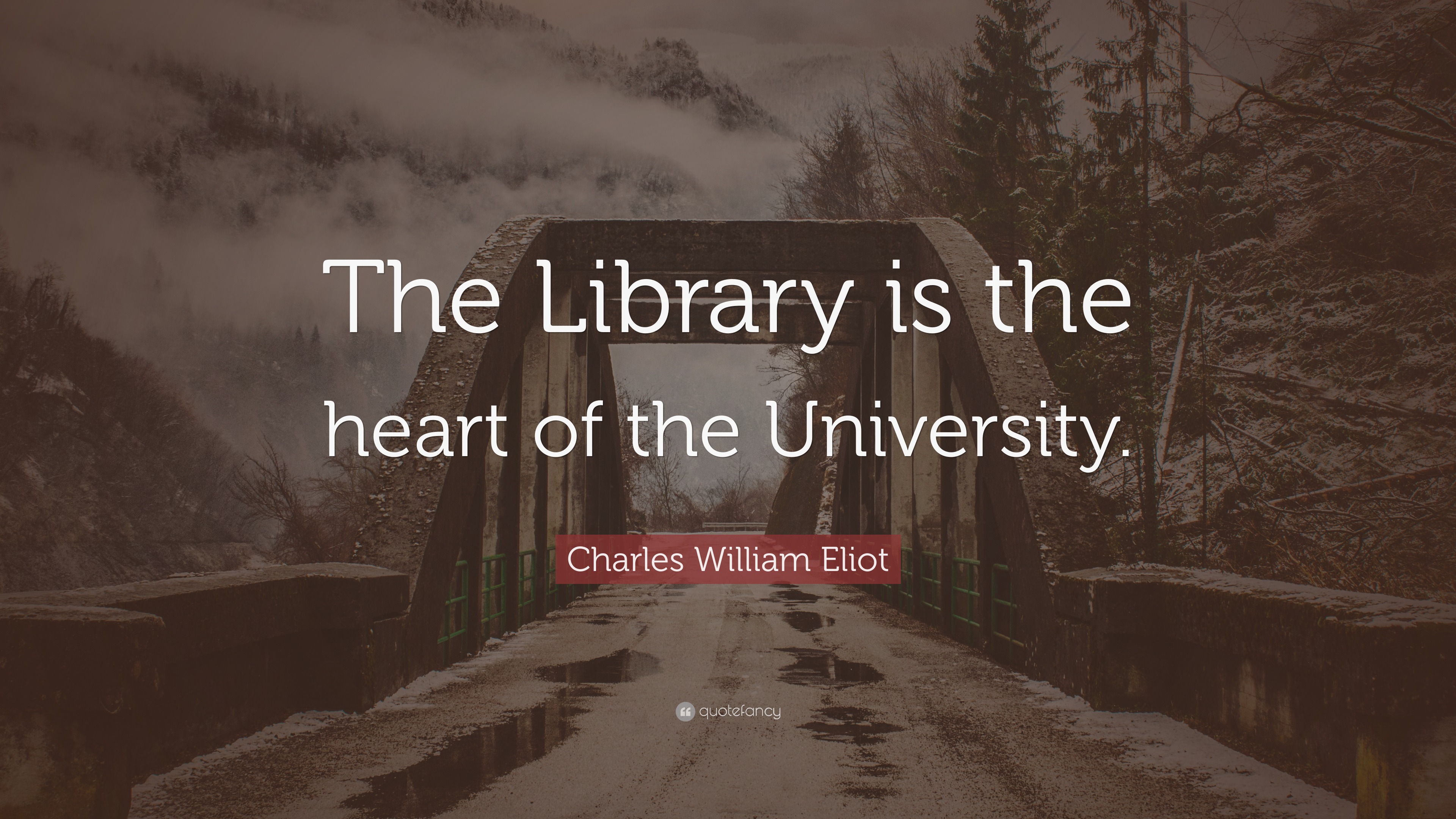 Charles William Eliot Quote: “the Library Is The Heart Of The University.”