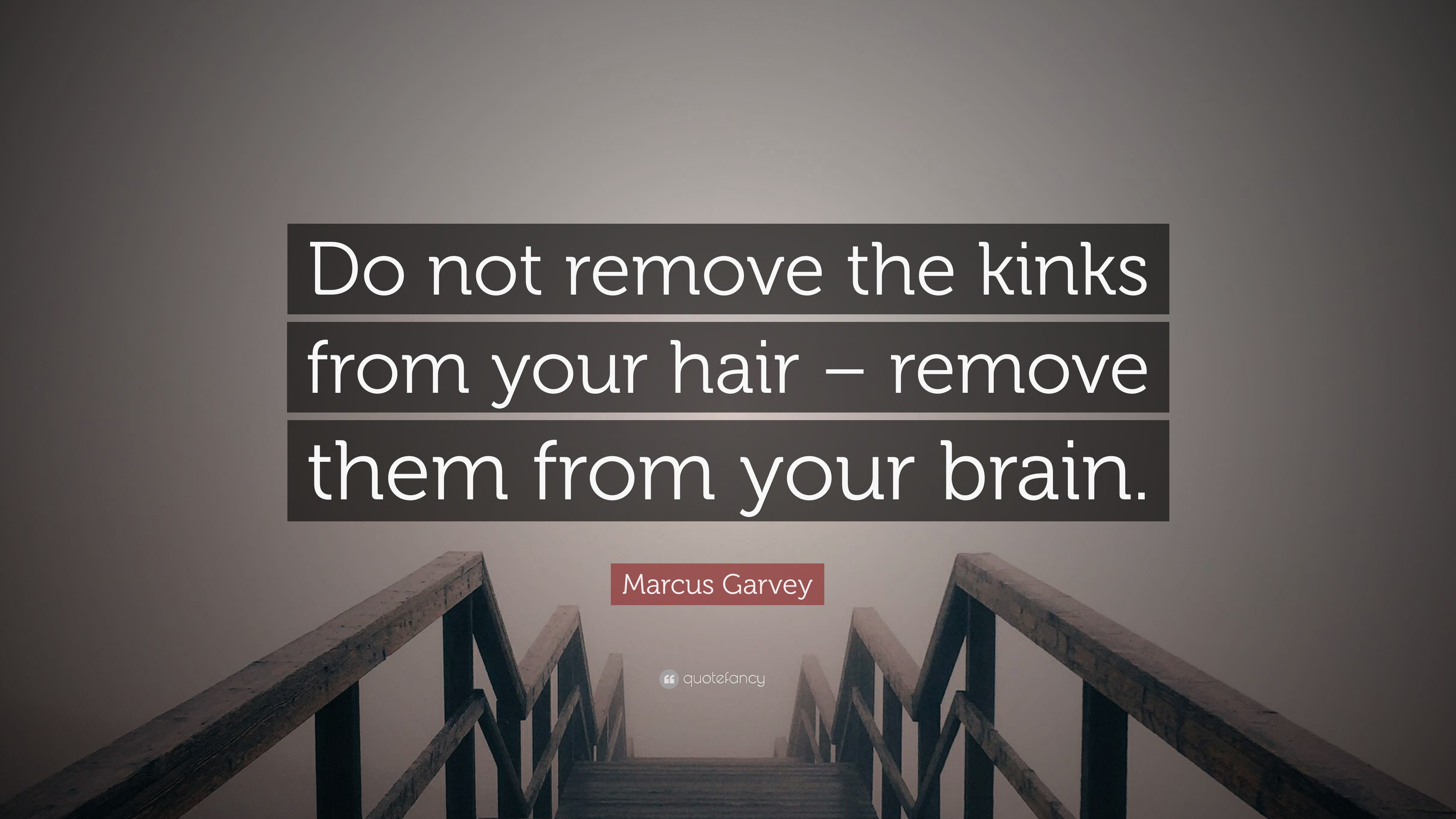 Marcus Garvey Quote: “Do Not Remove The Kinks From Your Hair – Remove Them From Your Brain.”