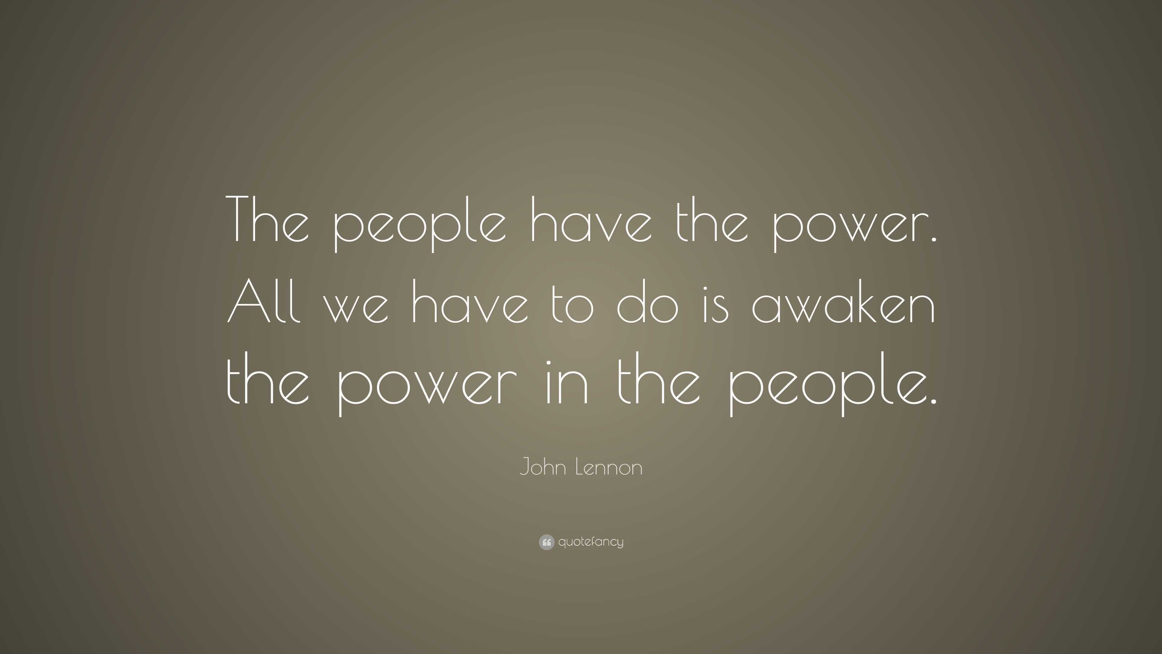 when did john lennon write power to the people